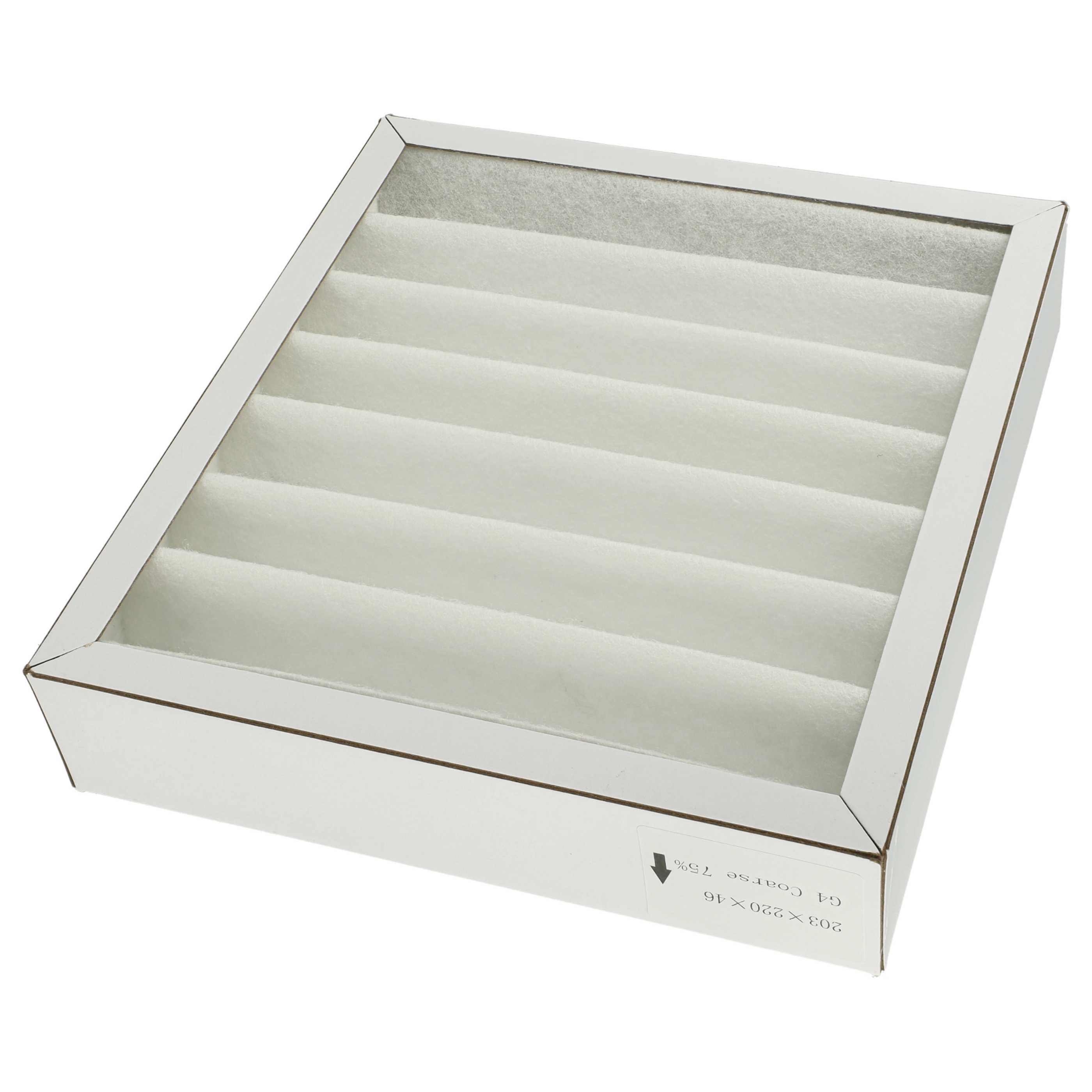 2x Filter als Ersatz für Pluggit ADFG4F7-160 für Pluggit Lüfter - Filterklasse G4, weiß