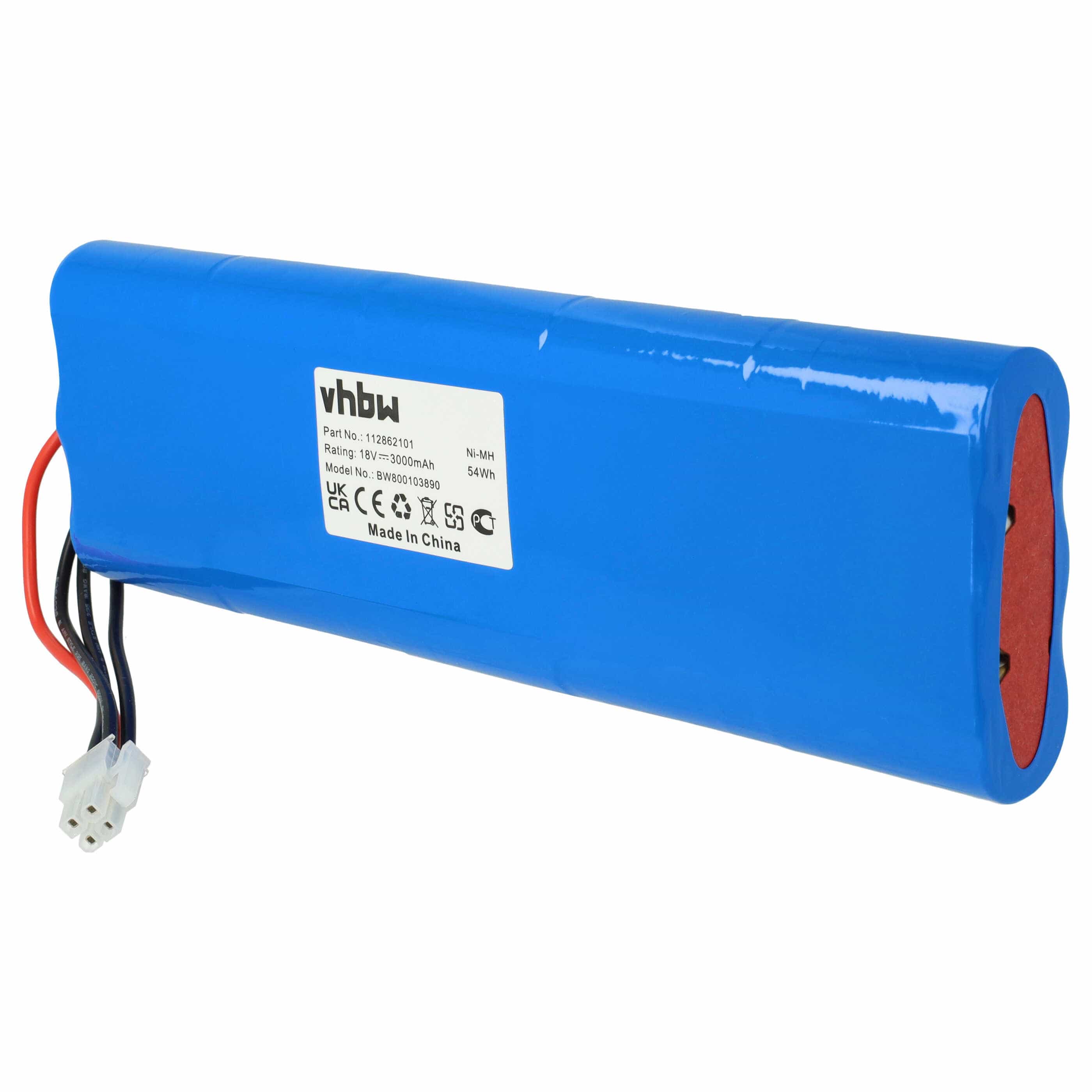 Battery Replacement for Elektrolux 2192110-02 for - 3000mAh, 18V, NiMH