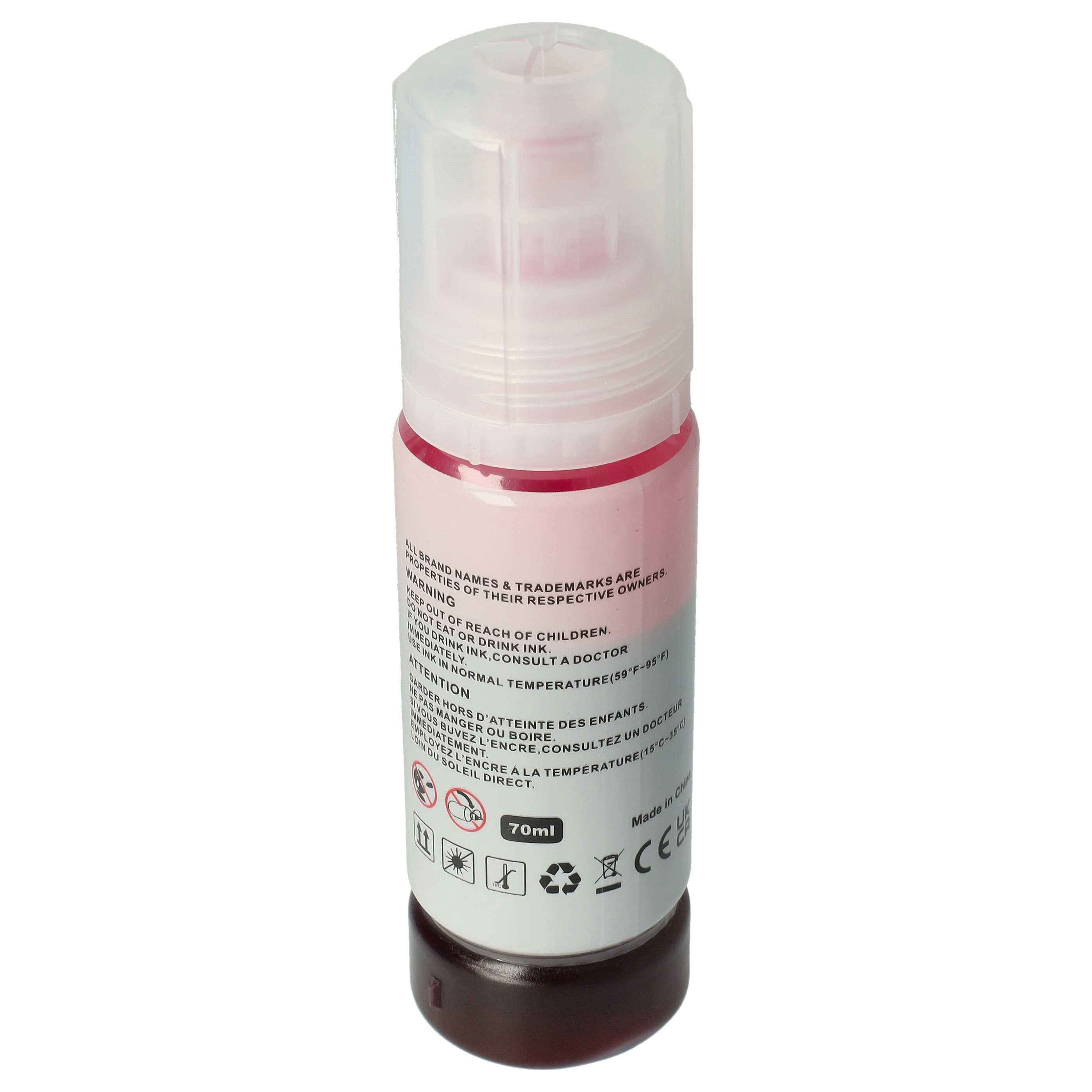 tinta de recarga Magenta reemplaza Epson 102 dye-magenta, C13T03R340 para impresora Epson, 70 ml
