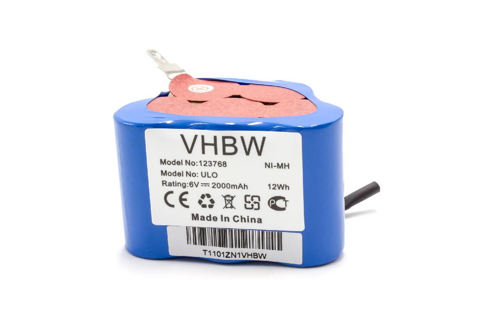 Battery pack per ciclomotori con regolatore di carica sostituisce 93230 5, VYRR, 123768 Ulo Box - 2Ah 6V NiMH