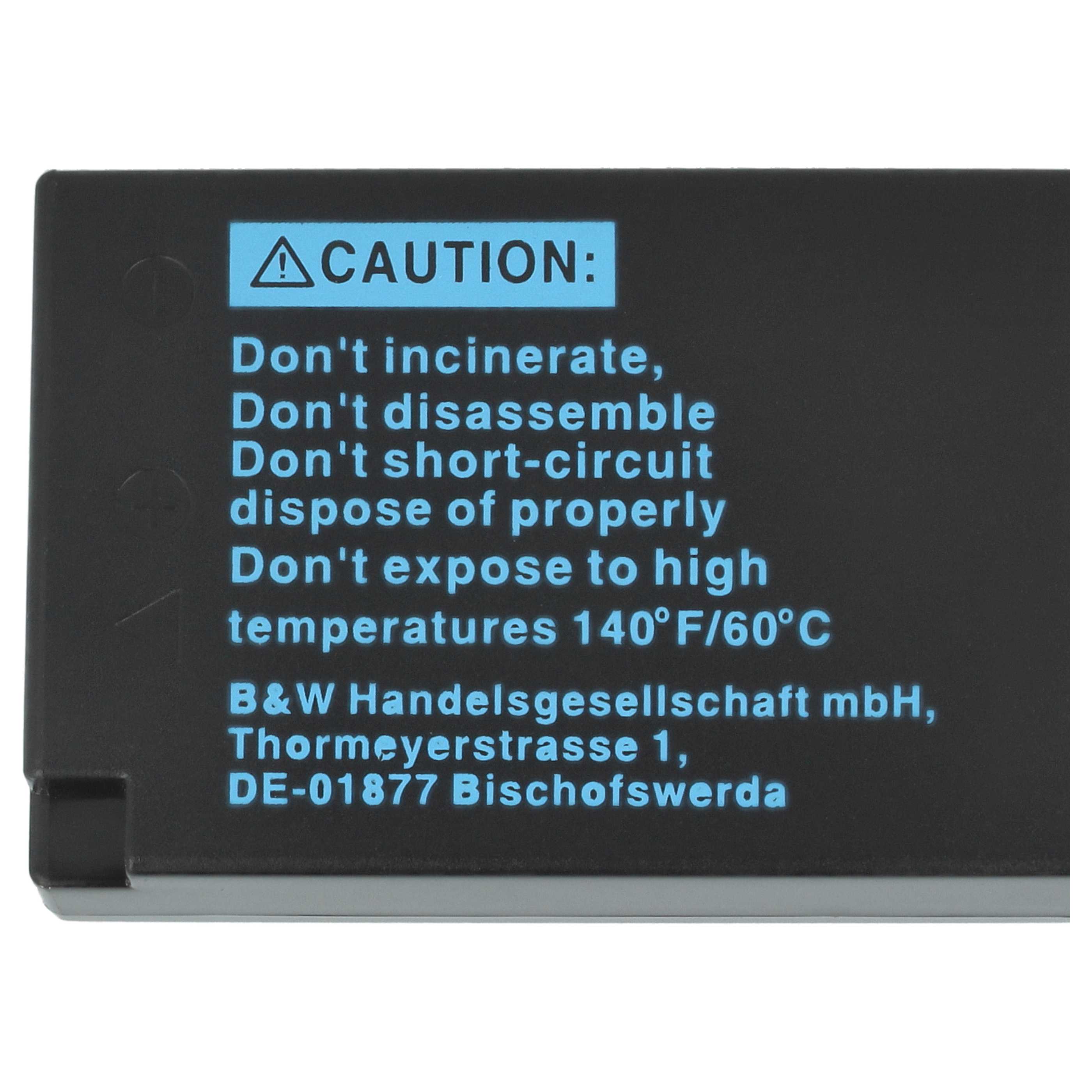 2x Battery replaces Canon LP-E17 - 750mAh, 7.2V, Li-Ion