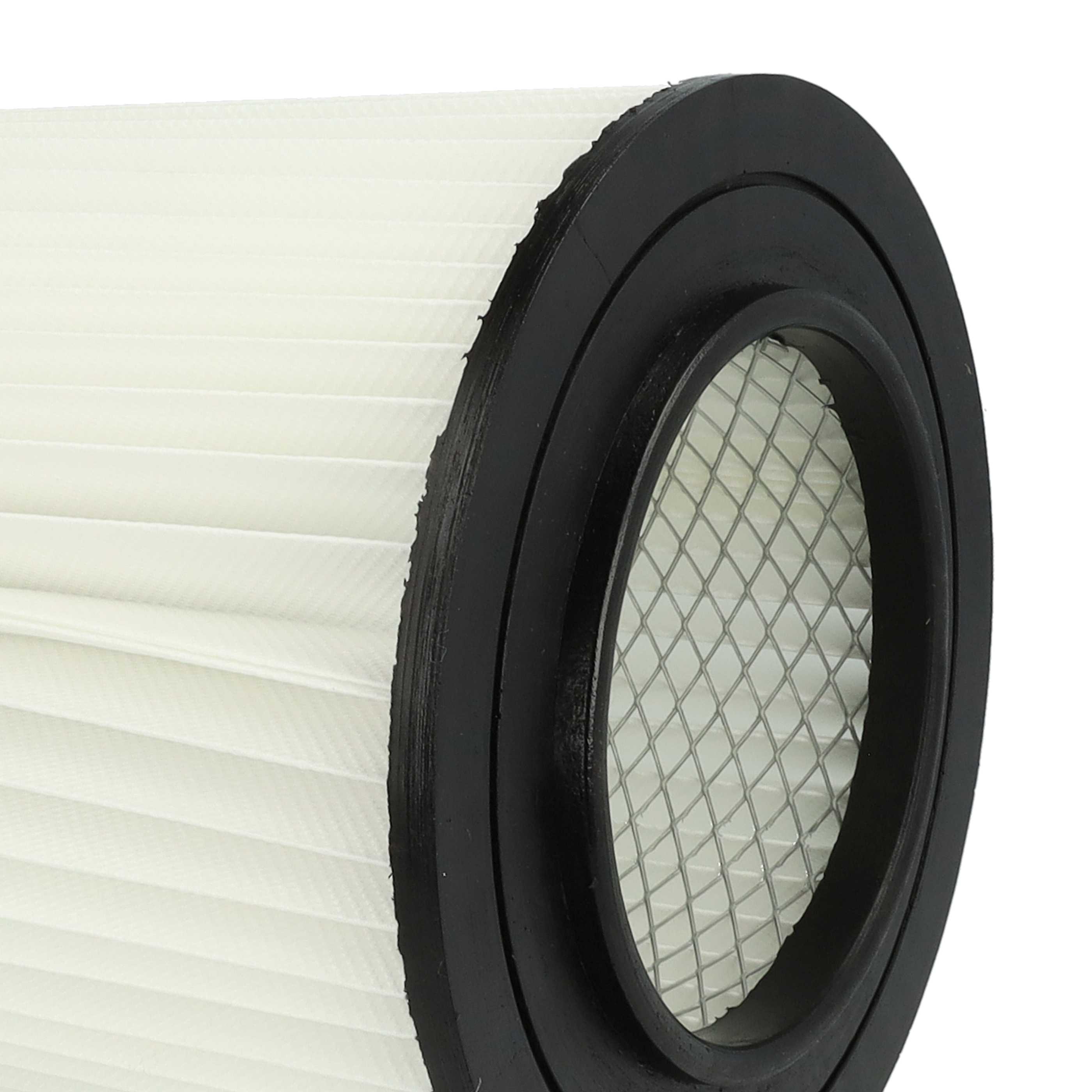 2x Filterround filter replaces Dirt Devil 8106-01 for Royal Vacuum Cleaner, black / white