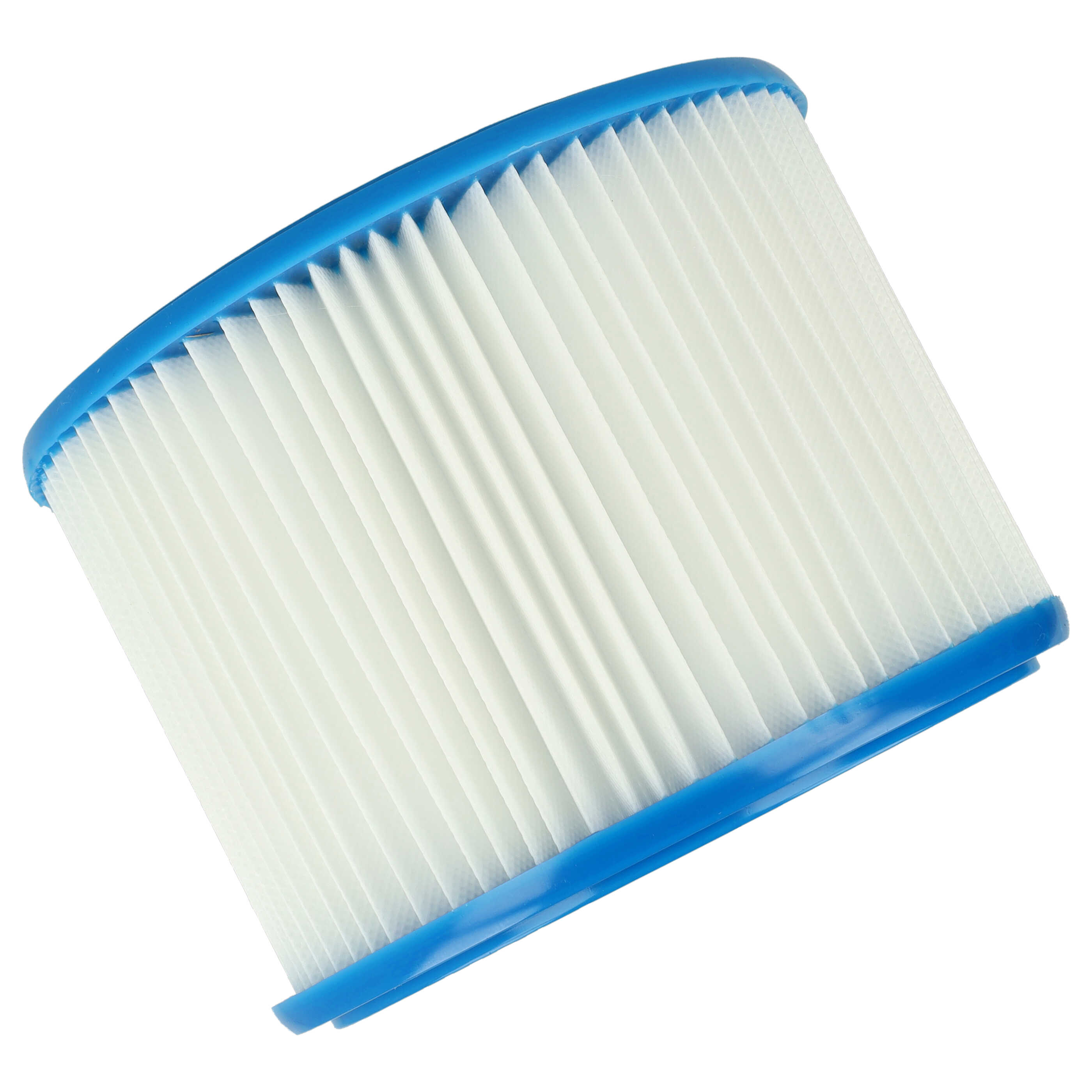 2x Filtro reemplaza Bosch 2607432024 para aspiradora - filtro redondo, blanco / azul