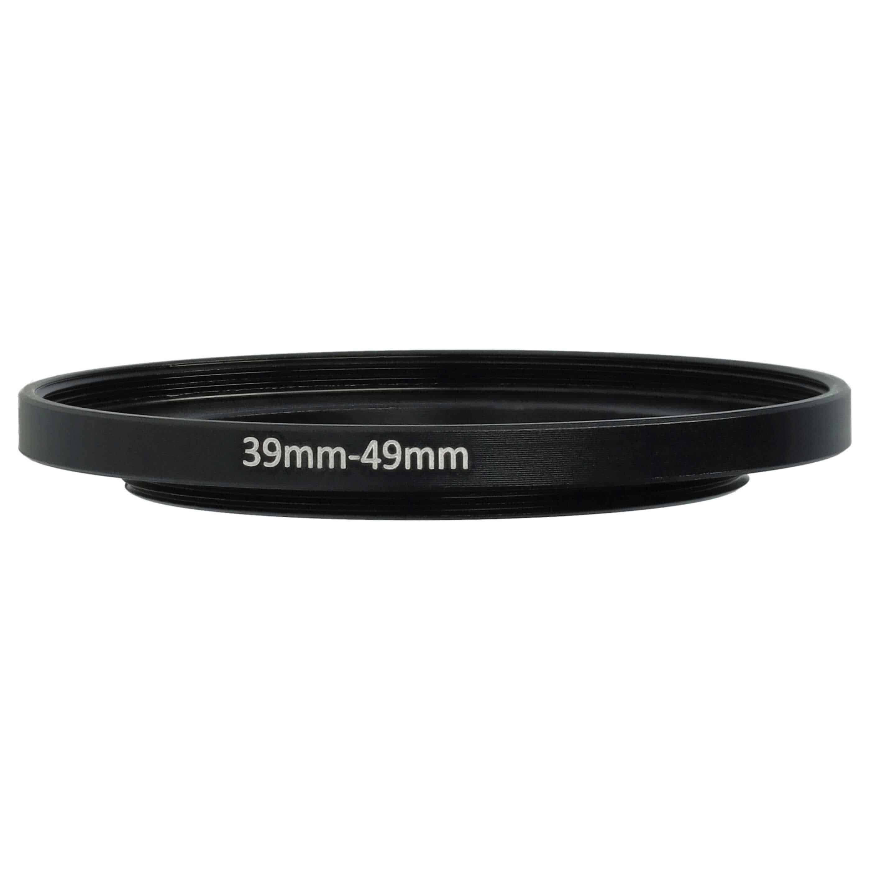 Bague Step-up 39 mm vers 49 mm pour divers objectifs d'appareil photo - Adaptateur filtre