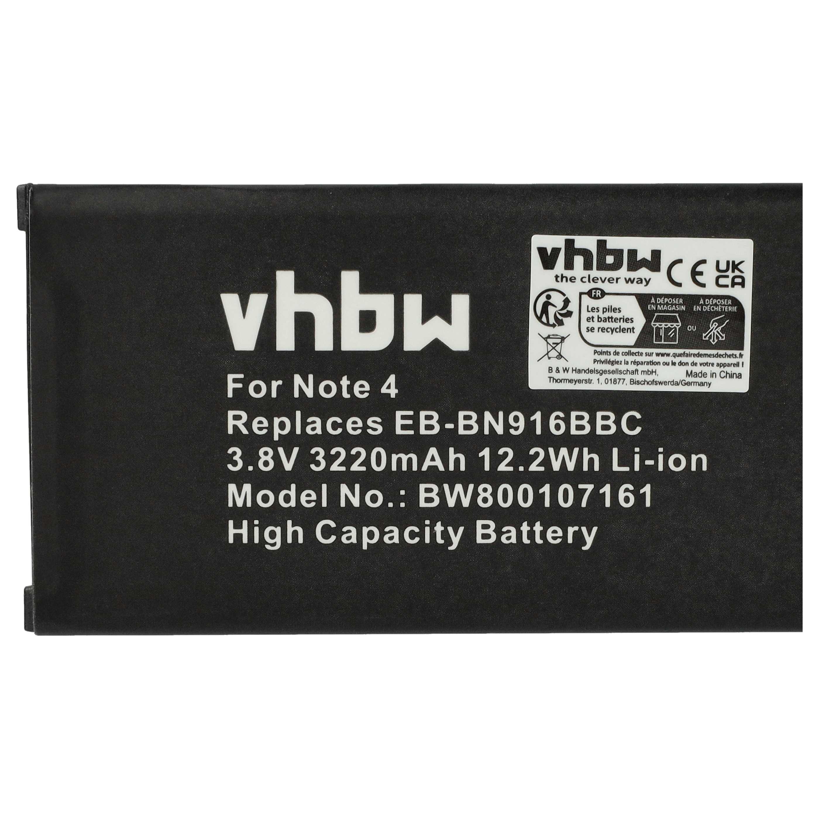 Akumulator do telefonu smartfona zamiennik Samsung EB-BN910BBK, EB-BN910BBE - 3220 mAh 3,85 V Li-Ion
