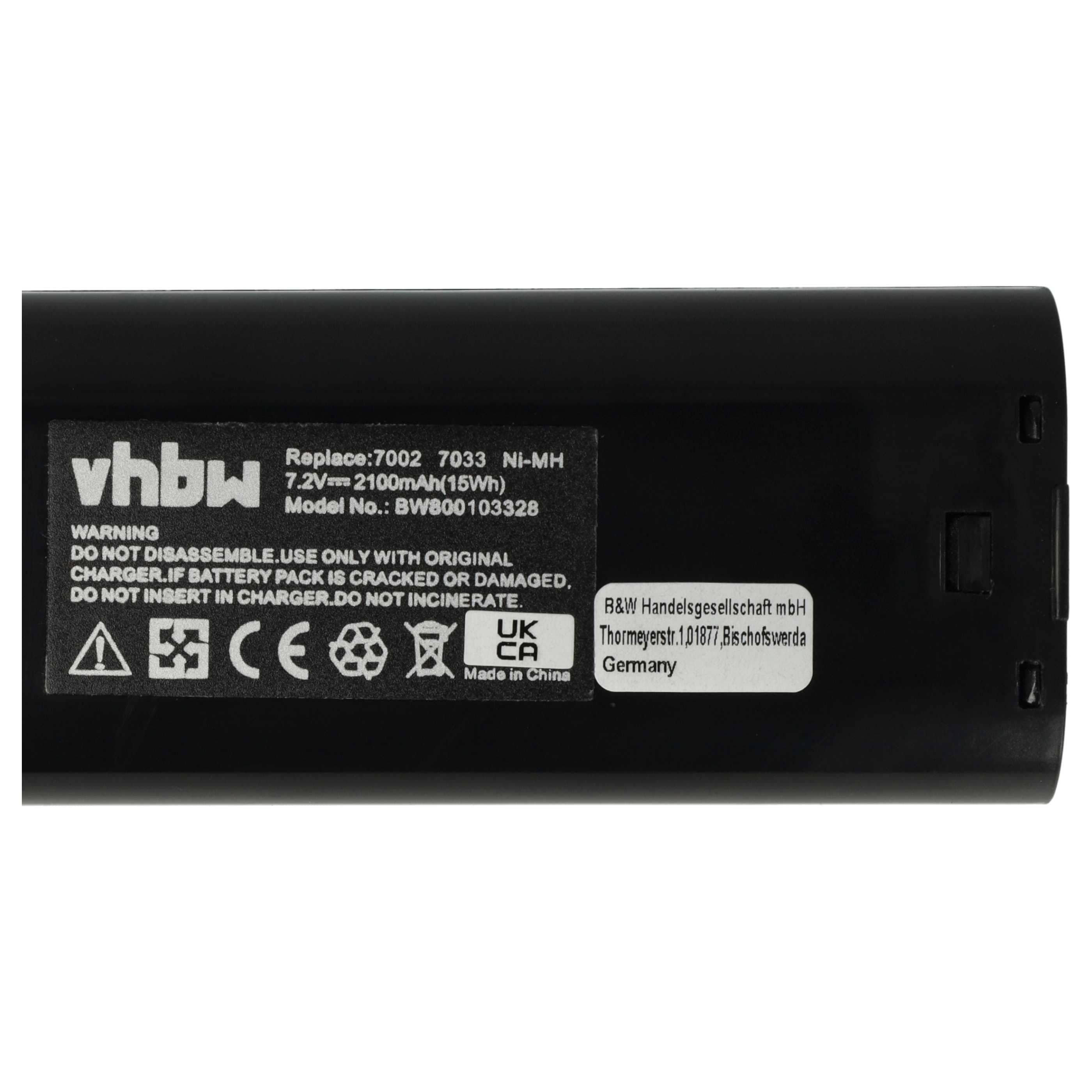 3x Battery replaces Einhell 91011 Electric Power Tool - 2100 mAh, 7.2 V, NiMH