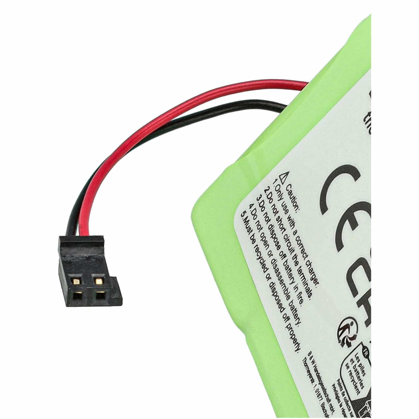 2x Batteries remplace Siemens T347, T325, NS3109, GPF6M3BMX, 3QNF3550 pour téléphone BTI - 500mAh 3,6V NiMH