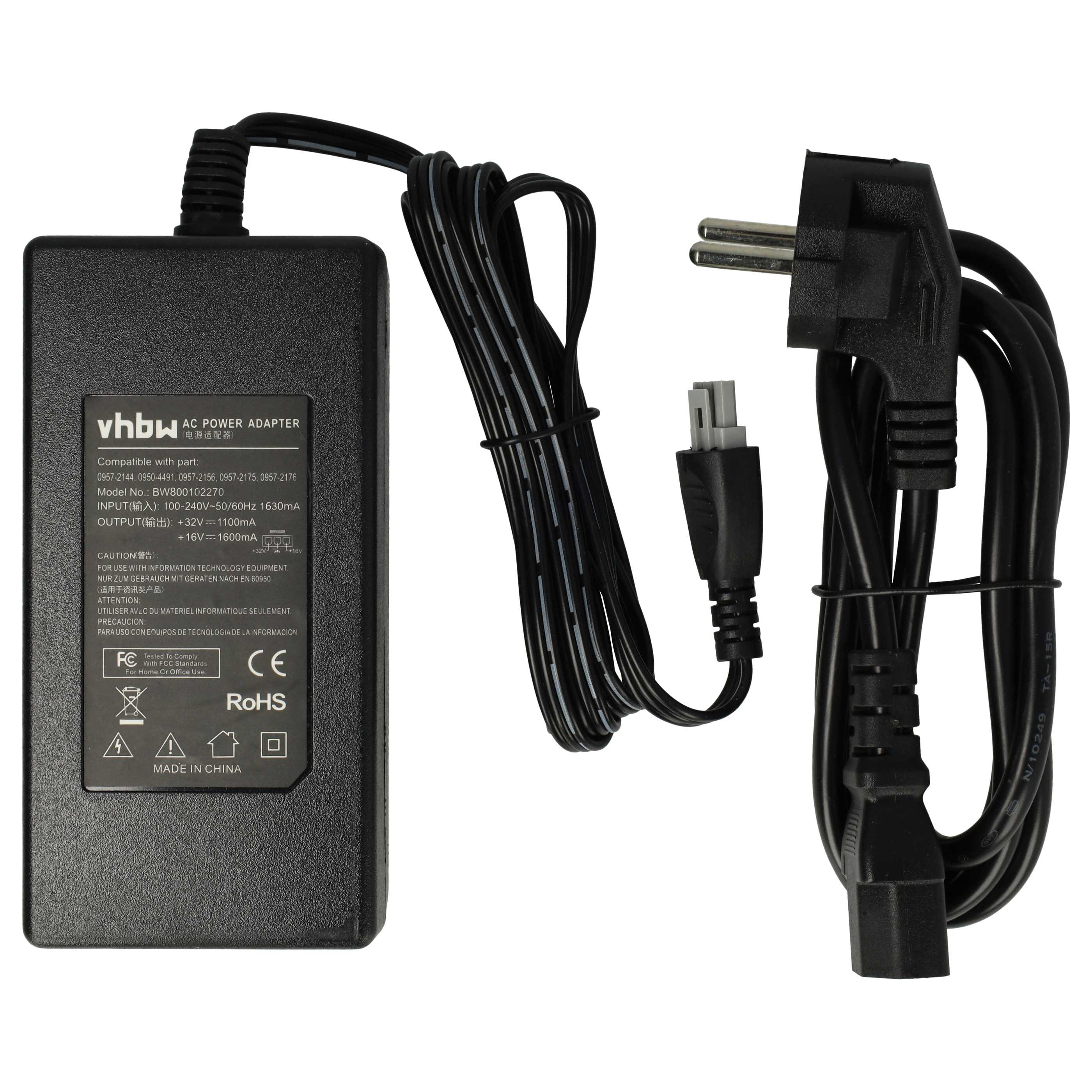 Netzteil als Ersatz für HP 0957-2176, 0957-2175, 0957-2156, 0957-2144, 0950-4491 für HP Drucker - 17 cm