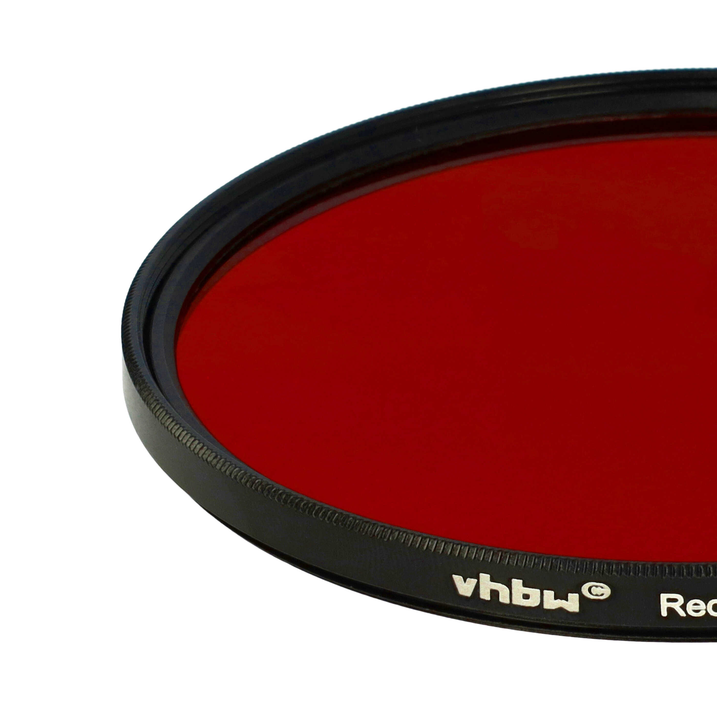 Filtr fotograficzny na obiektywy z gwintem 82 mm - filtr czerwony