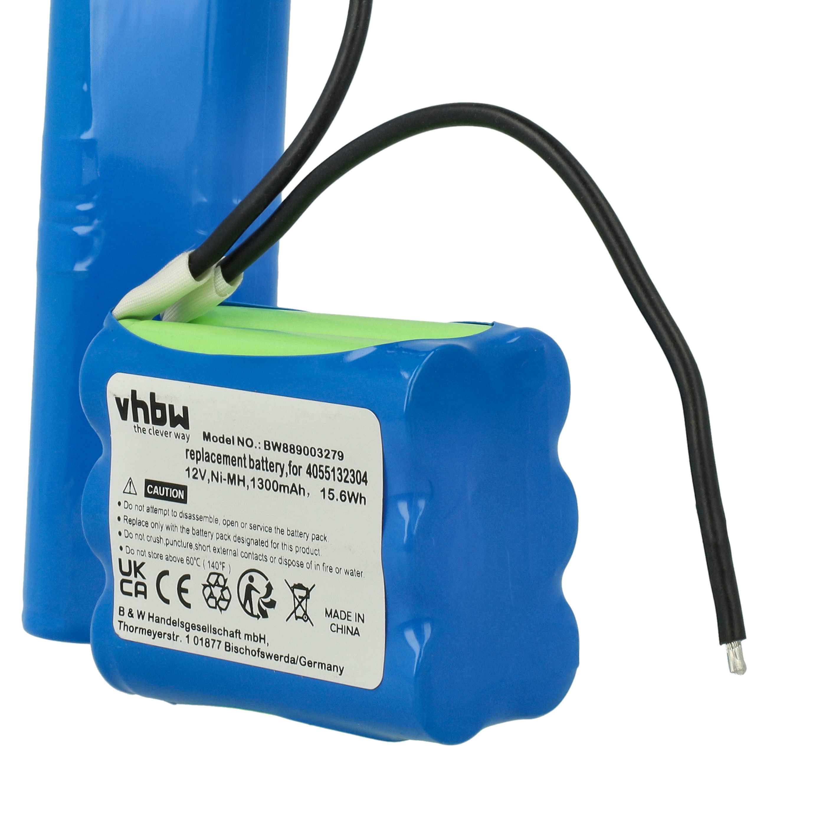 Battery replaces AEG 4055132304 for Electrolux etc. 1300mAh, 12V, NiMH