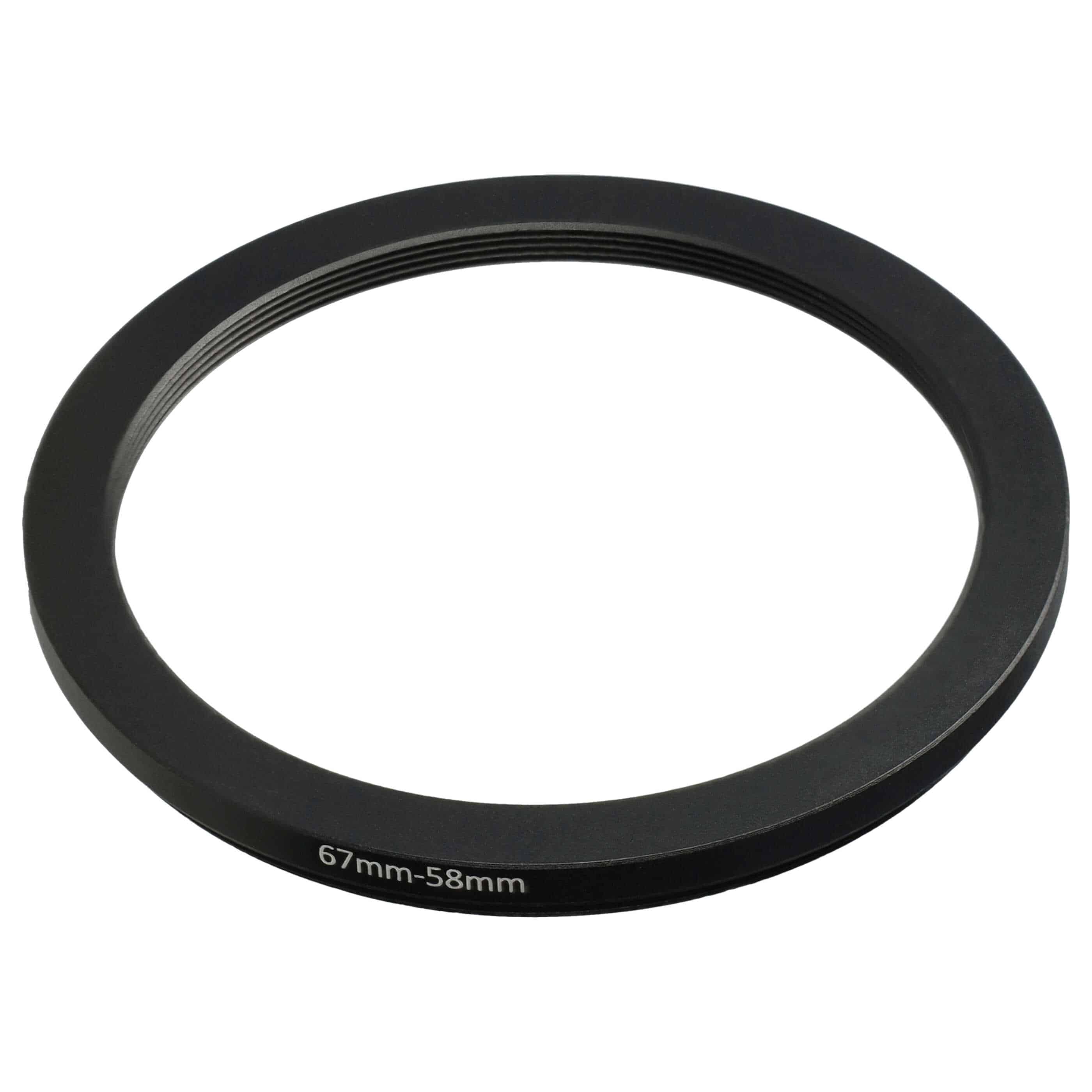 Step-Down-Ring Adapter von 67 mm auf 58 mm für diverse Kamera Objektive