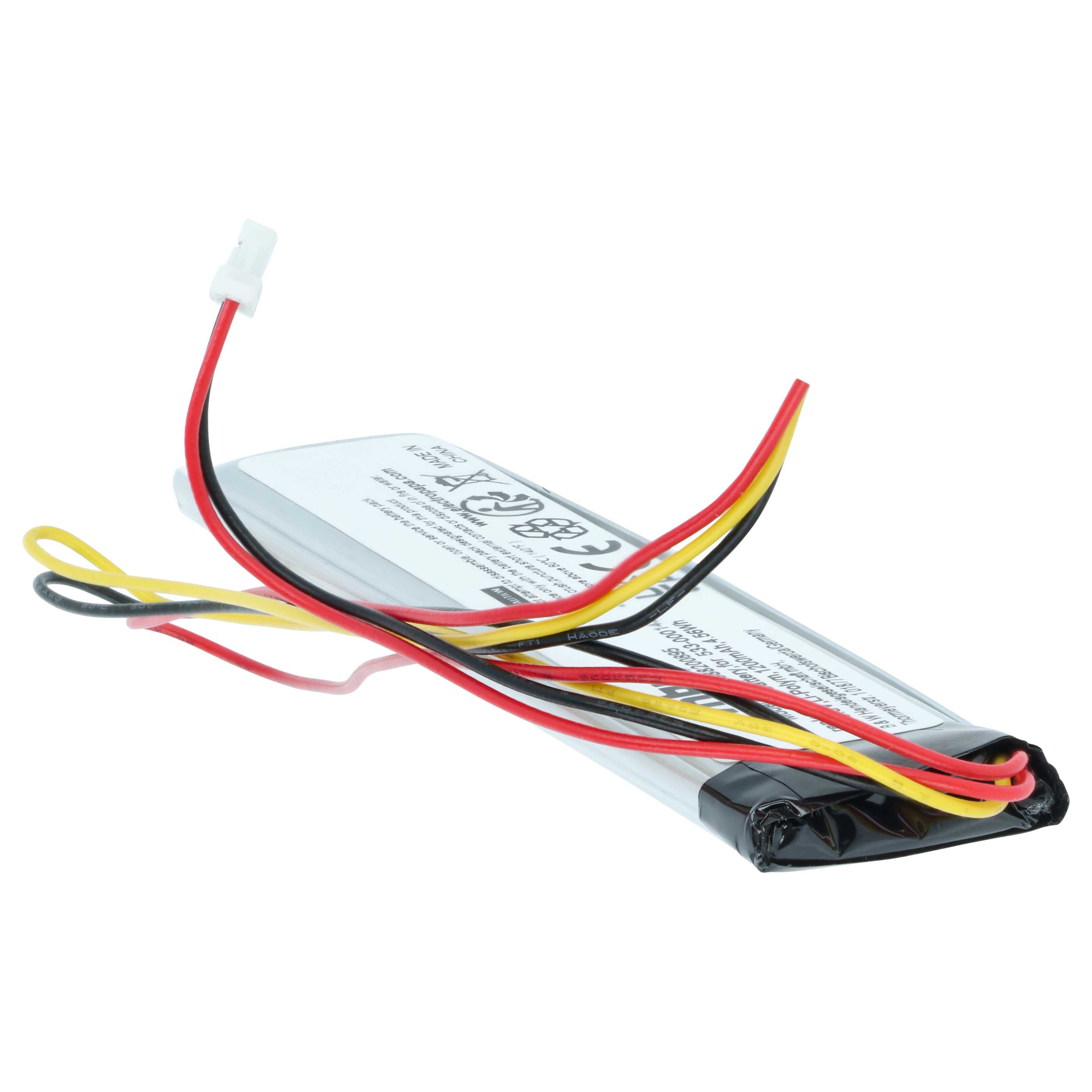 Batería reemplaza Logitech 533-000142 para teclado (1200 mAh, 3,8 V, Li-Polímero)