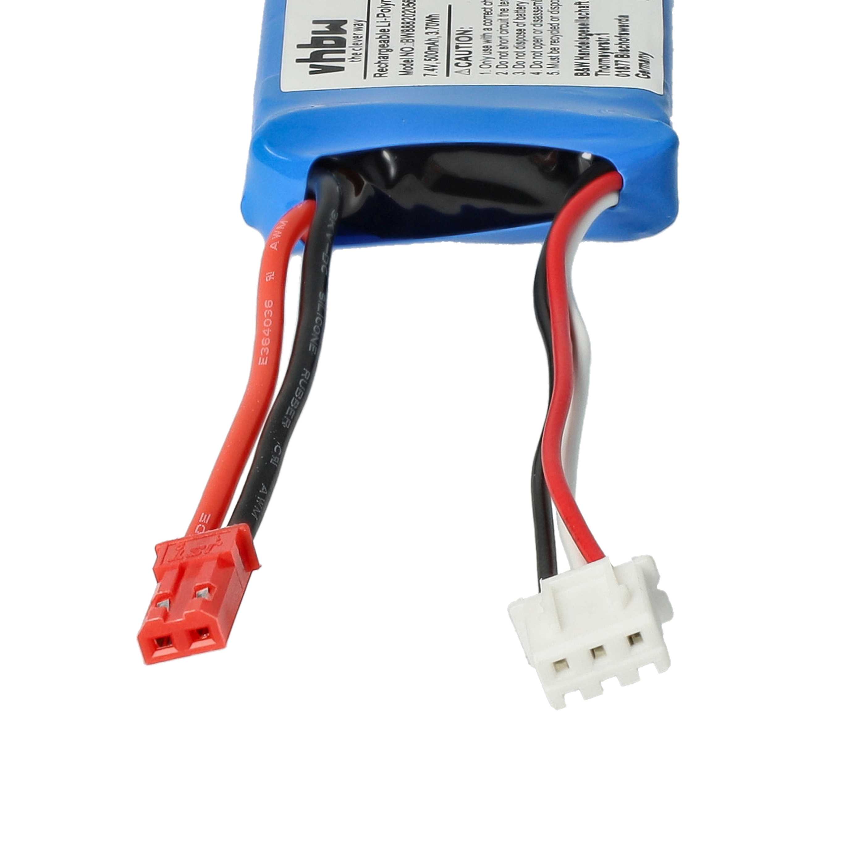 Batterie modèle radio-télécommandé - 610mAh 7,4V Li-polymère, BEC