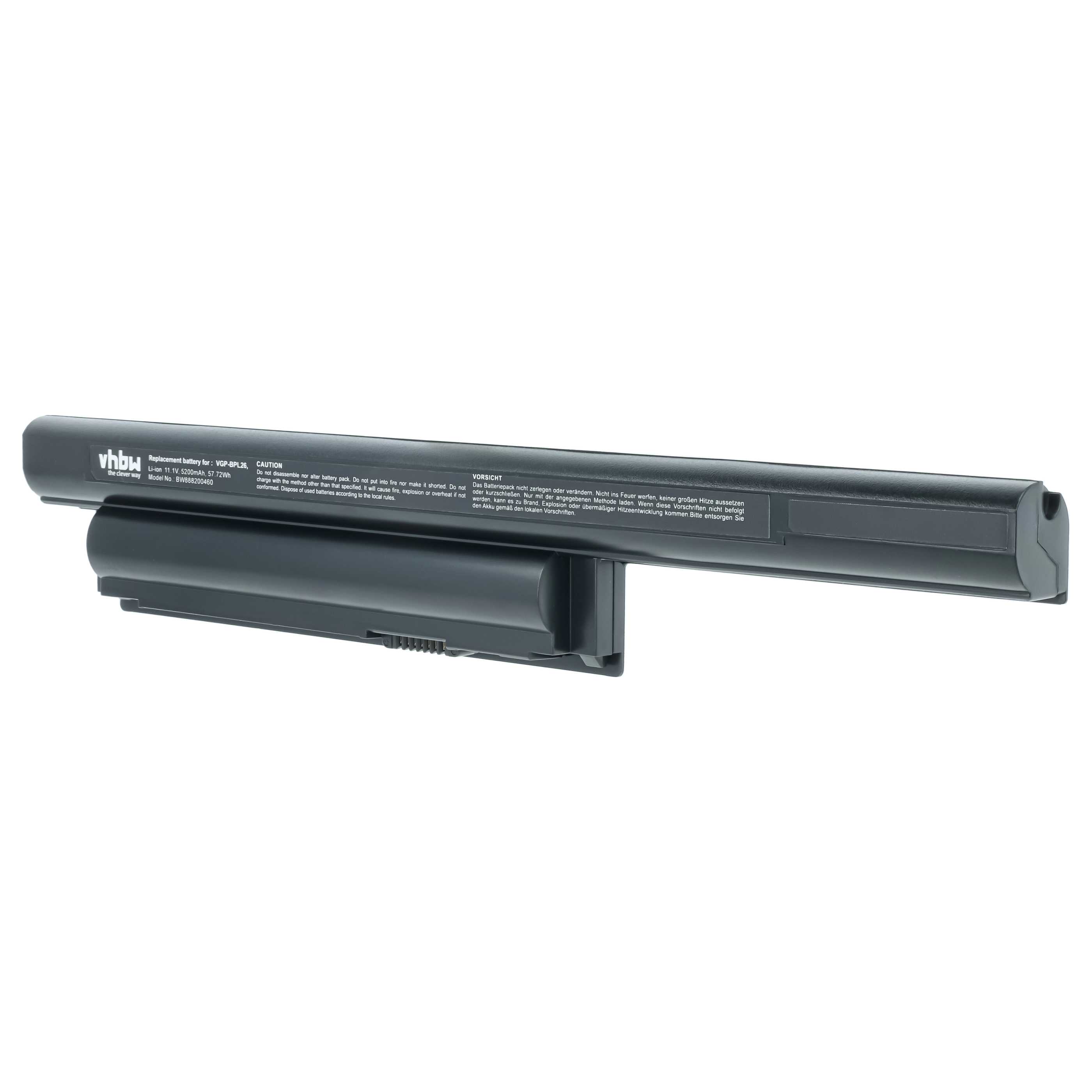 Akumulator do laptopa zamiennik Sony VGP-BPS26, VGP-BPS26A, VGP-BPL26 - 5200 mAh 11,1 V LiPo, czarny