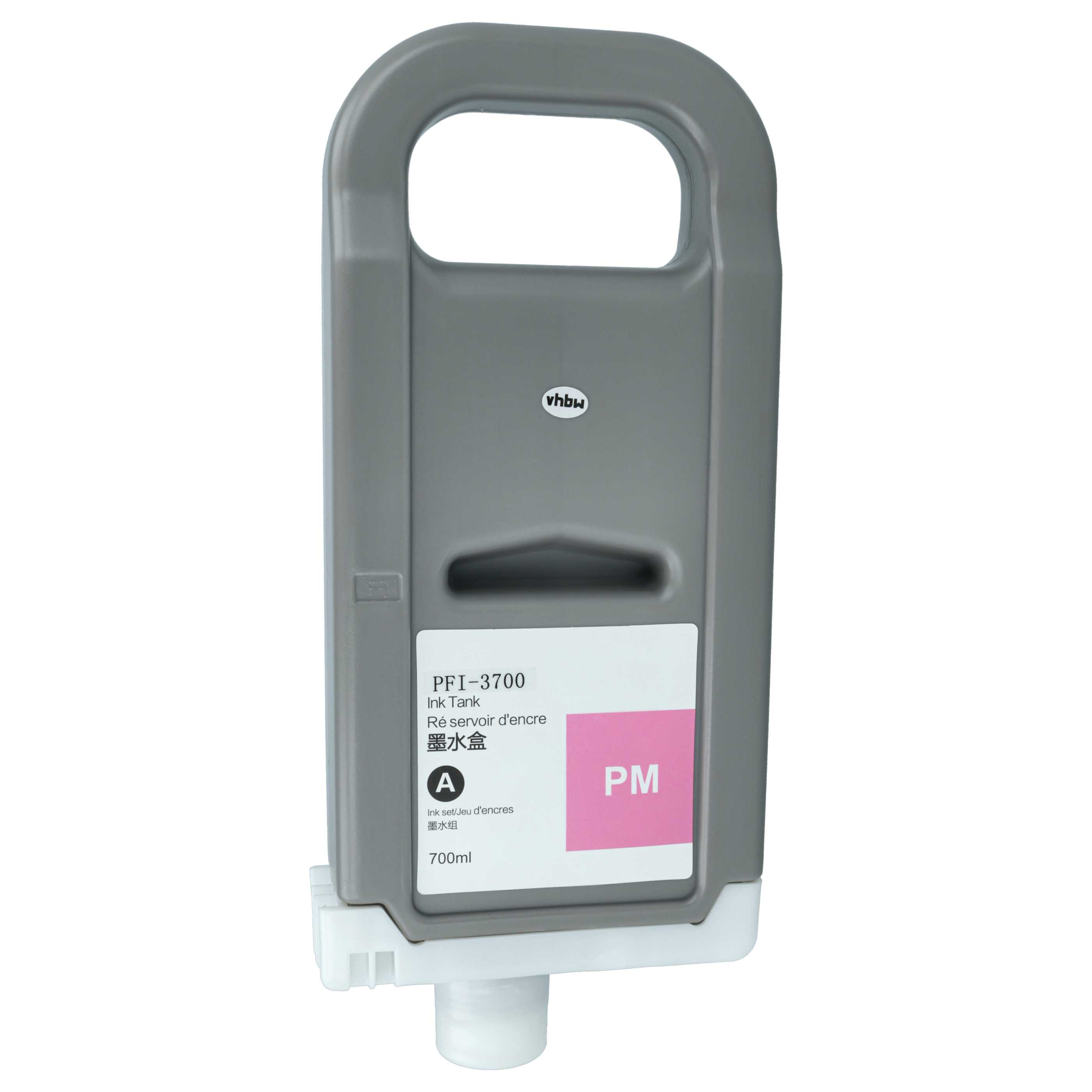 Ink Cartridge as Exchange for Canon PFI-3700 PM for Canon Printer - photo magenta 700 ml