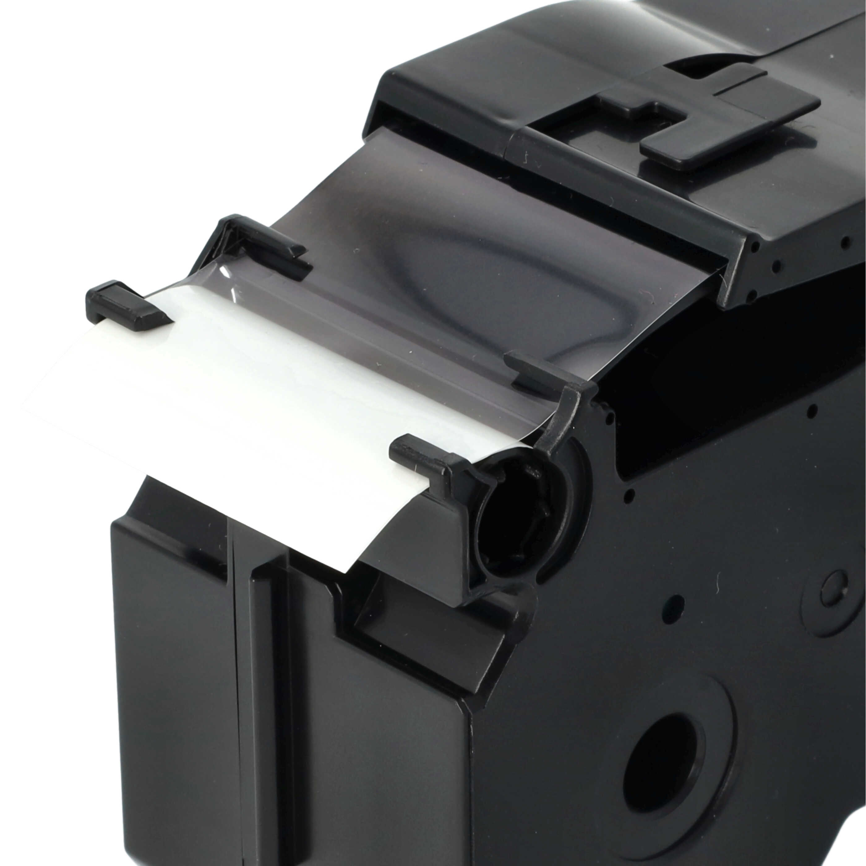 5x Label Tape replaces Brother TZ-261, TZE-261 - 36 mm Black to White