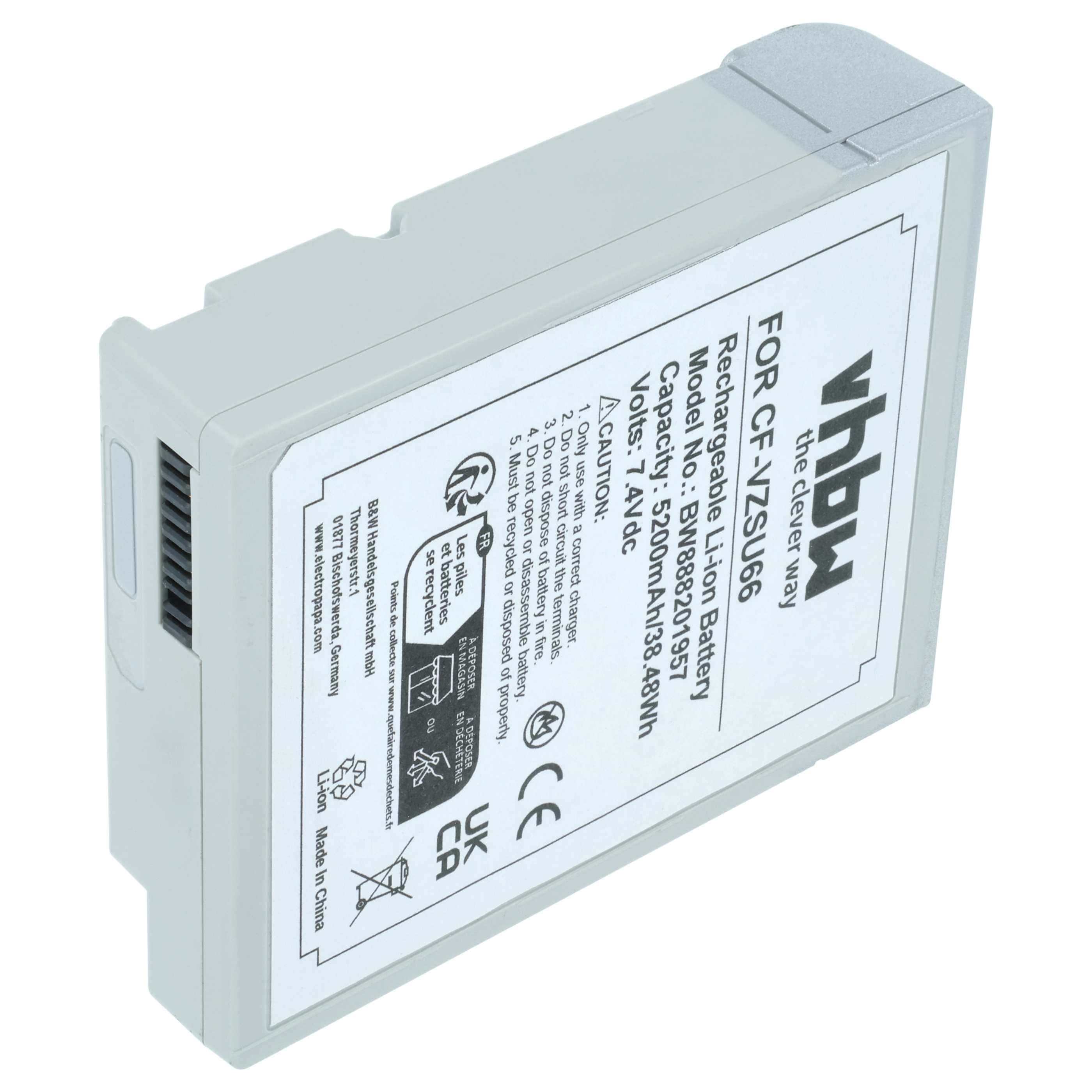 Akumulator do laptopa zamiennik Panasonic CF-VZSU66U - 5200 mAh 7,4 V Li-Ion, czarny