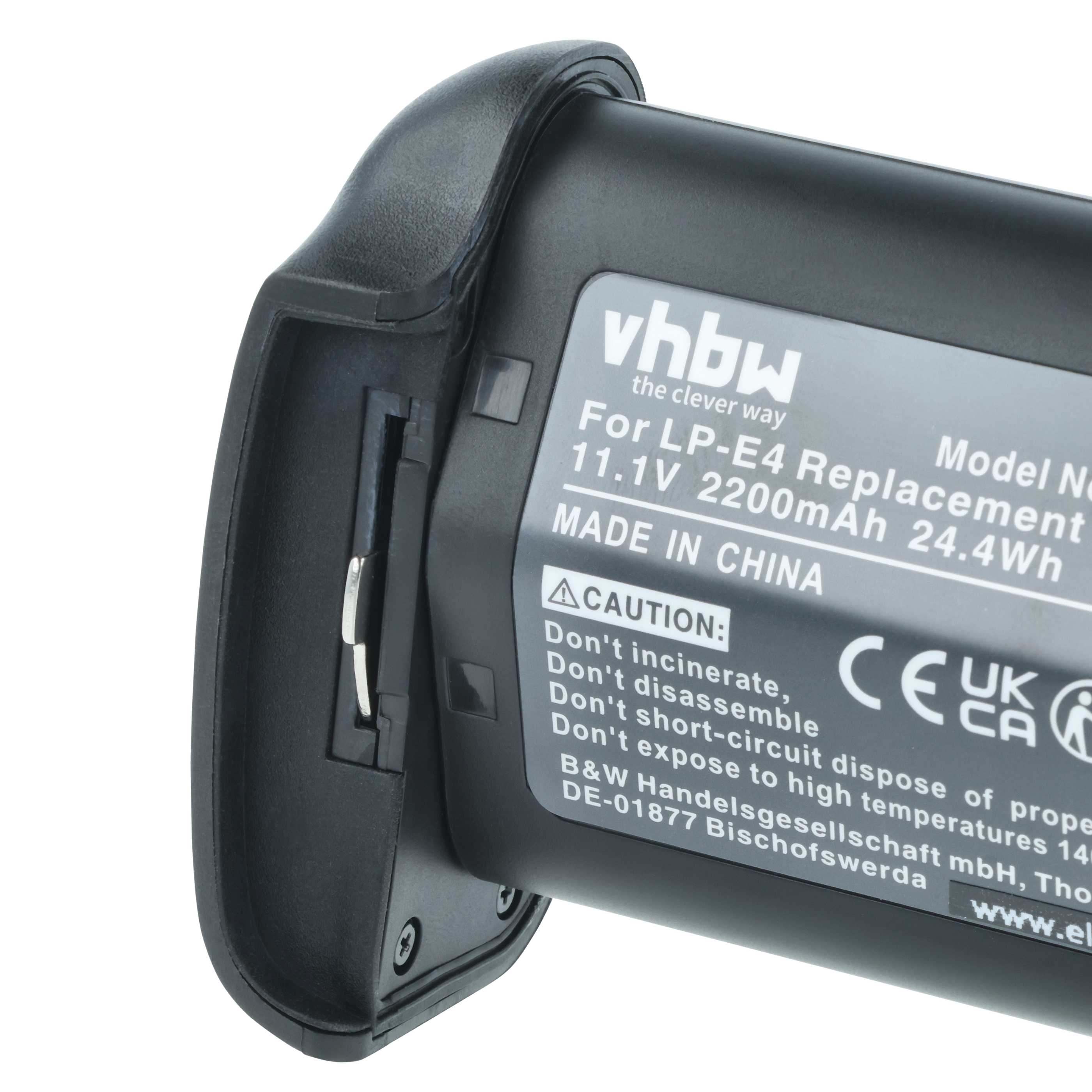 Battery replaces Canon LP-E4N, LP-E4 - 2200mAh, 11.1V, Li-Ion
