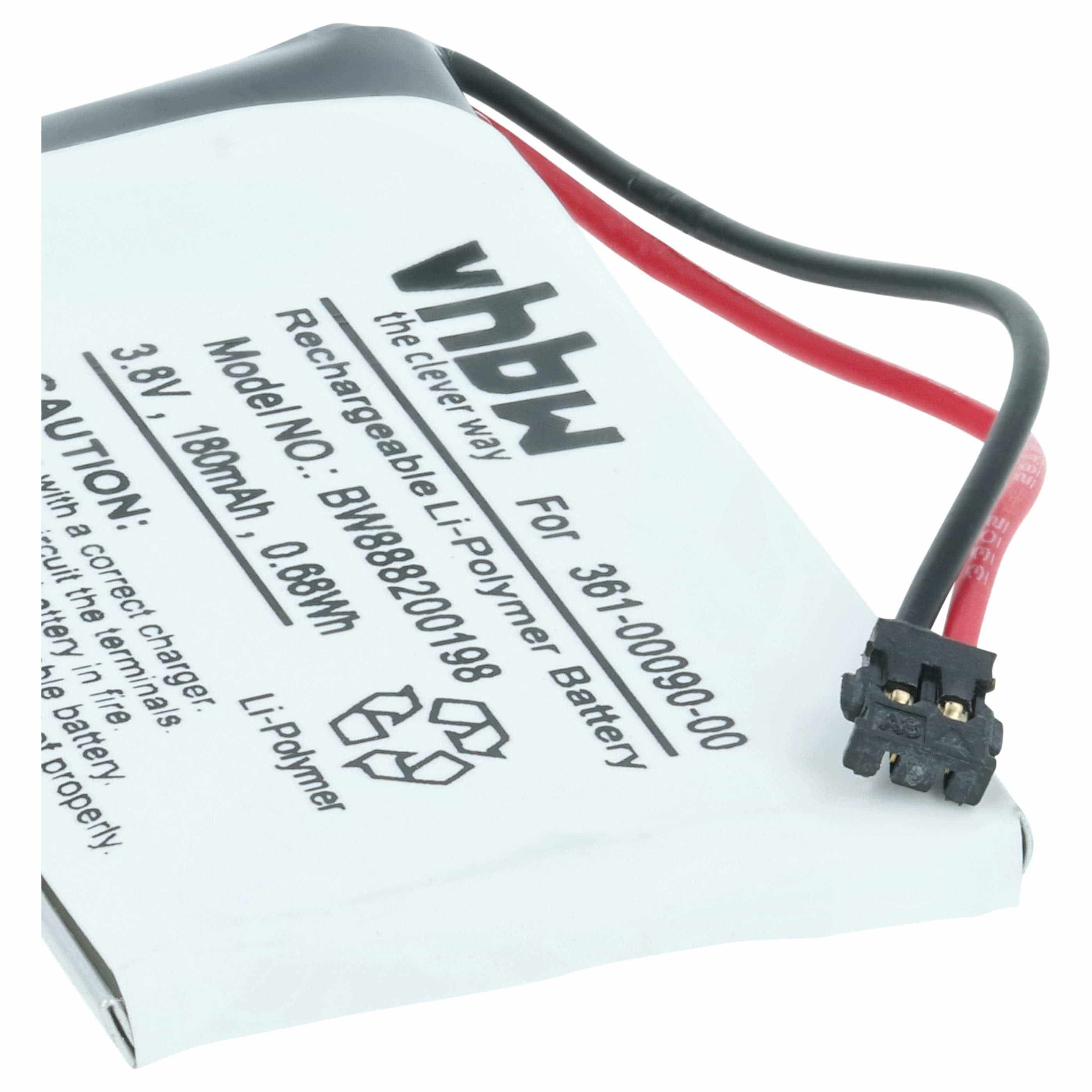Smartwatch Battery replaces Garmin 361-00090-00 - 180 mAh 3.7 V Li-polymer