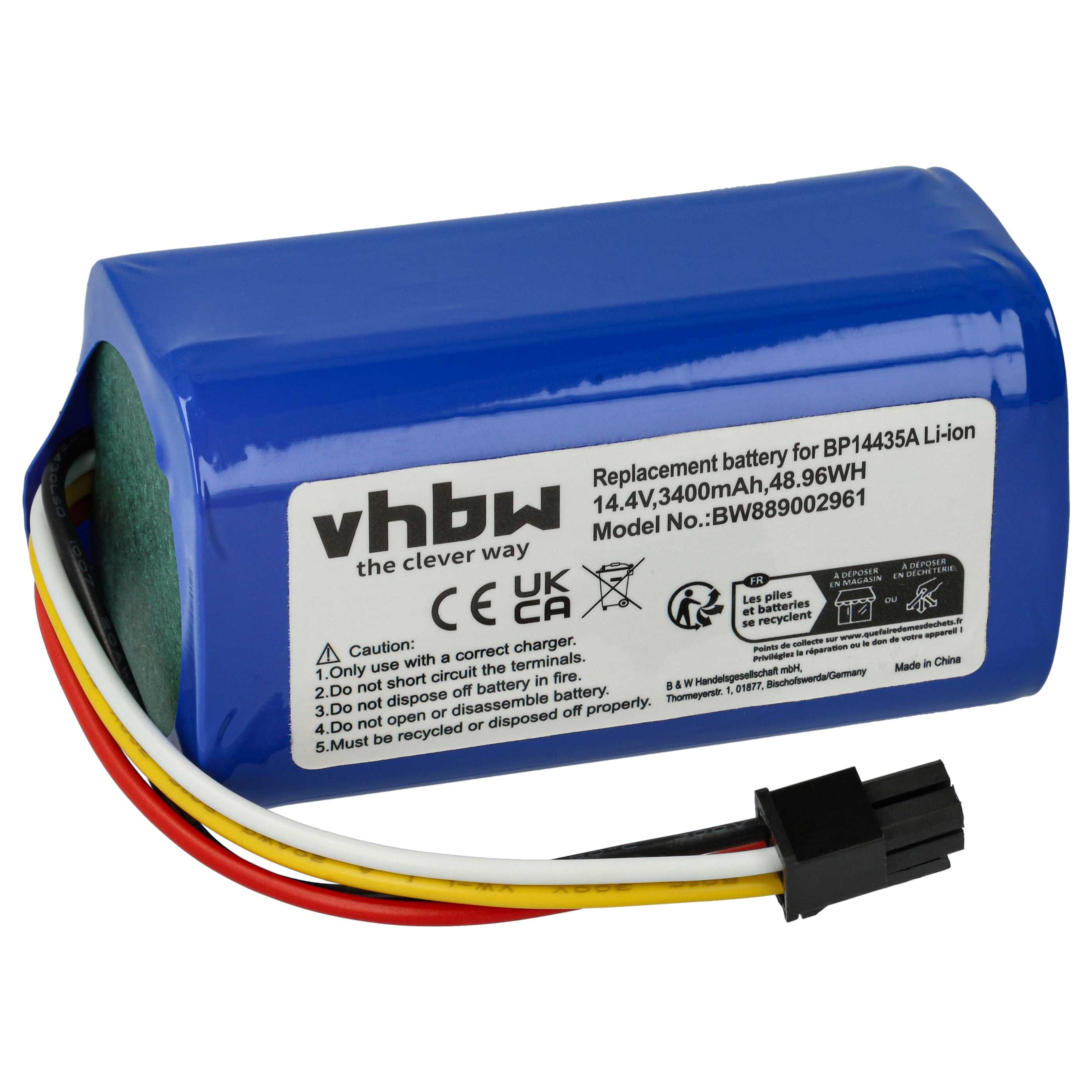 Akumulator do robota zamiennik Eureka/Midea BP14435A - 3400 mAh 14,4 V Li-Ion