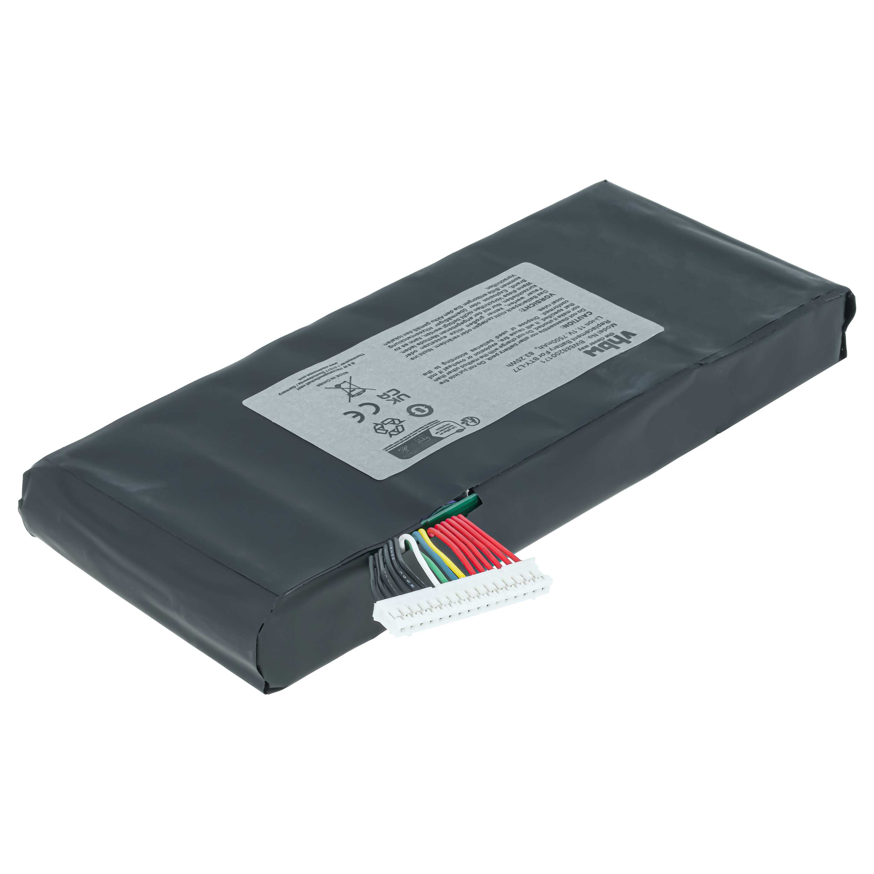 Batterie remplace MSI BTY-L77, MS-1784 pour ordinateur portable MSI- 7500mAh 11,1V Li-ion