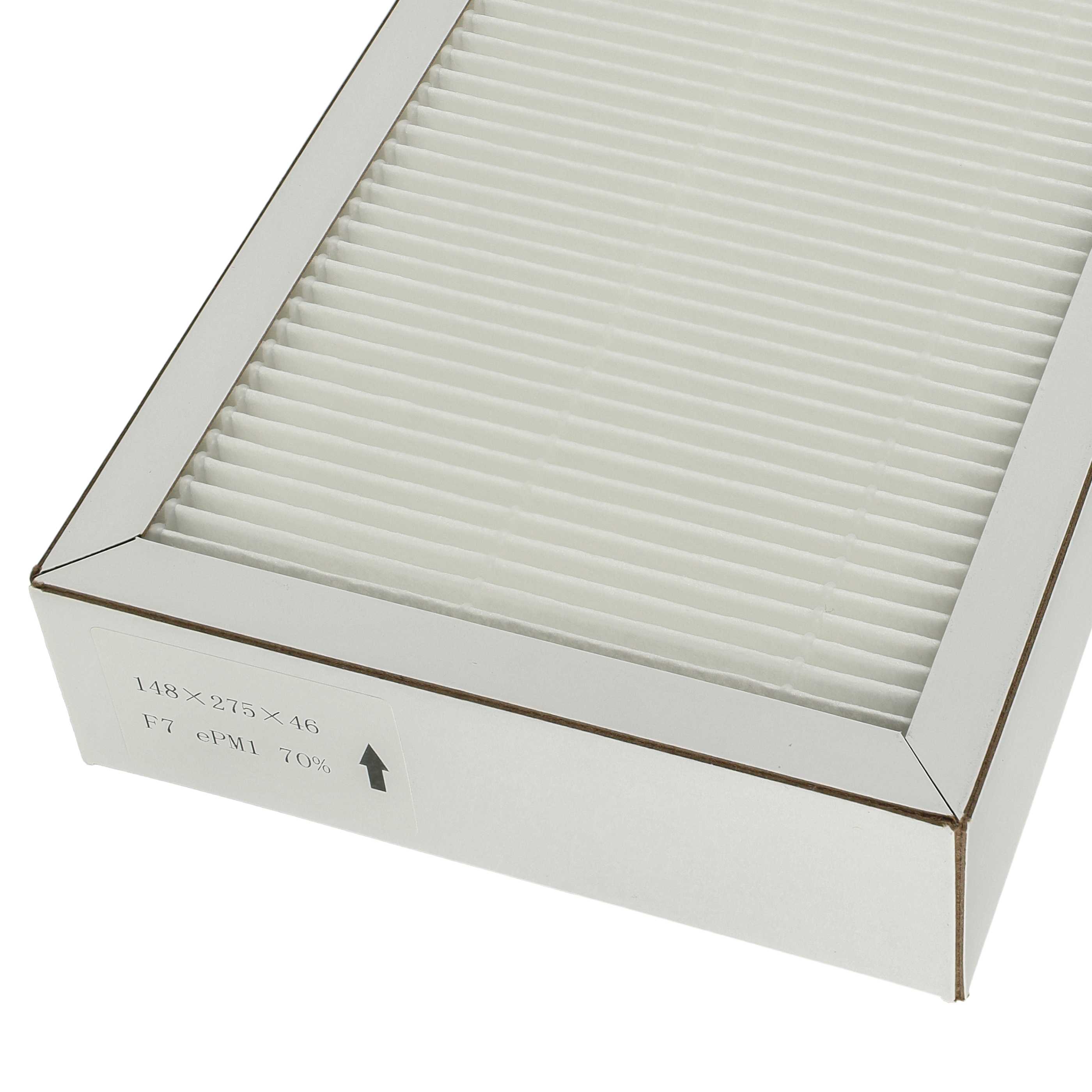 2x Filter als Ersatz für Pluggit APFG4F7-190 für Pluggit Lüfter - Filterklasse F7, weiß