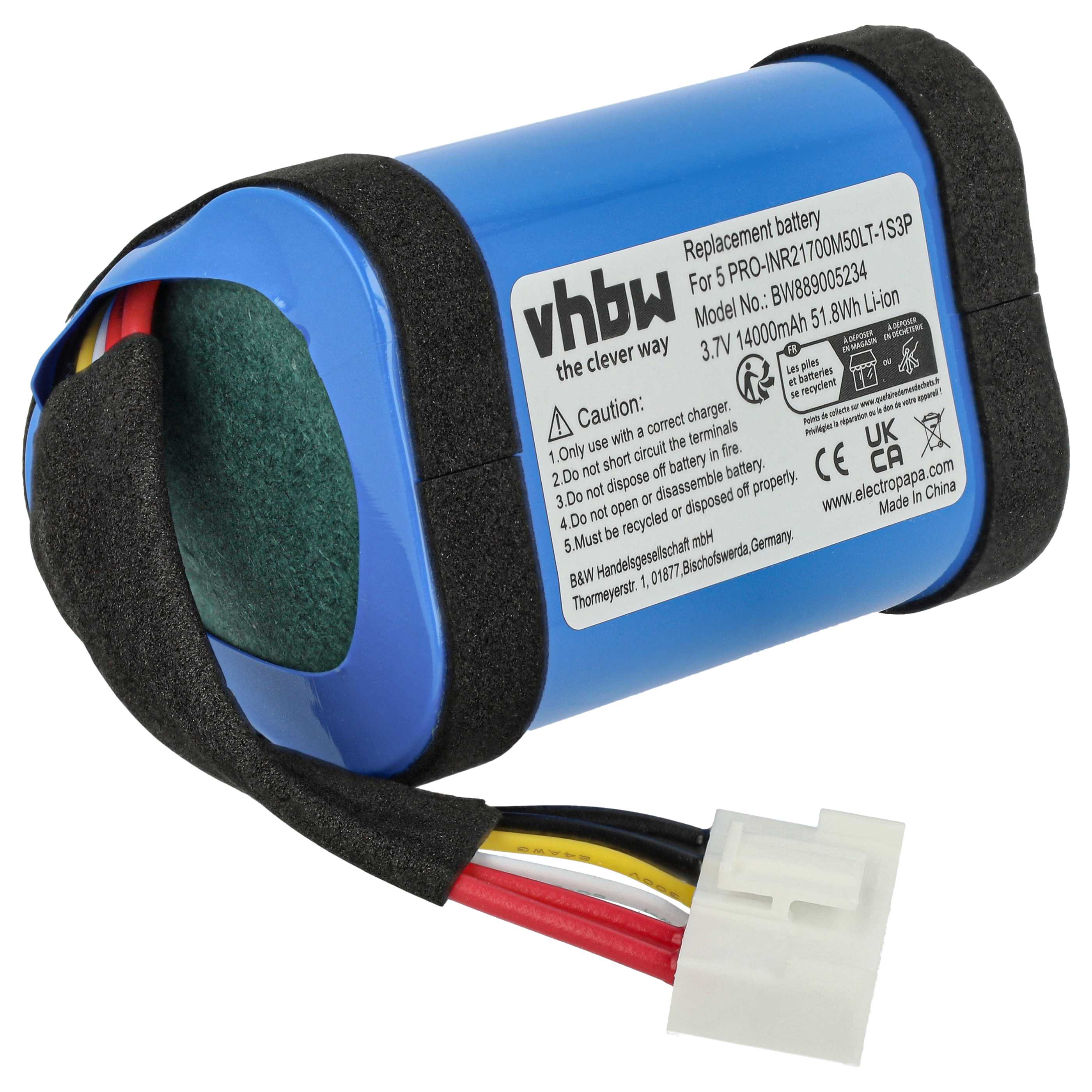 Akumulator do głośnika zamiennik JBL GSP-1S3P-CH4A, 1AA011NA - Li-Ion 14000mAh