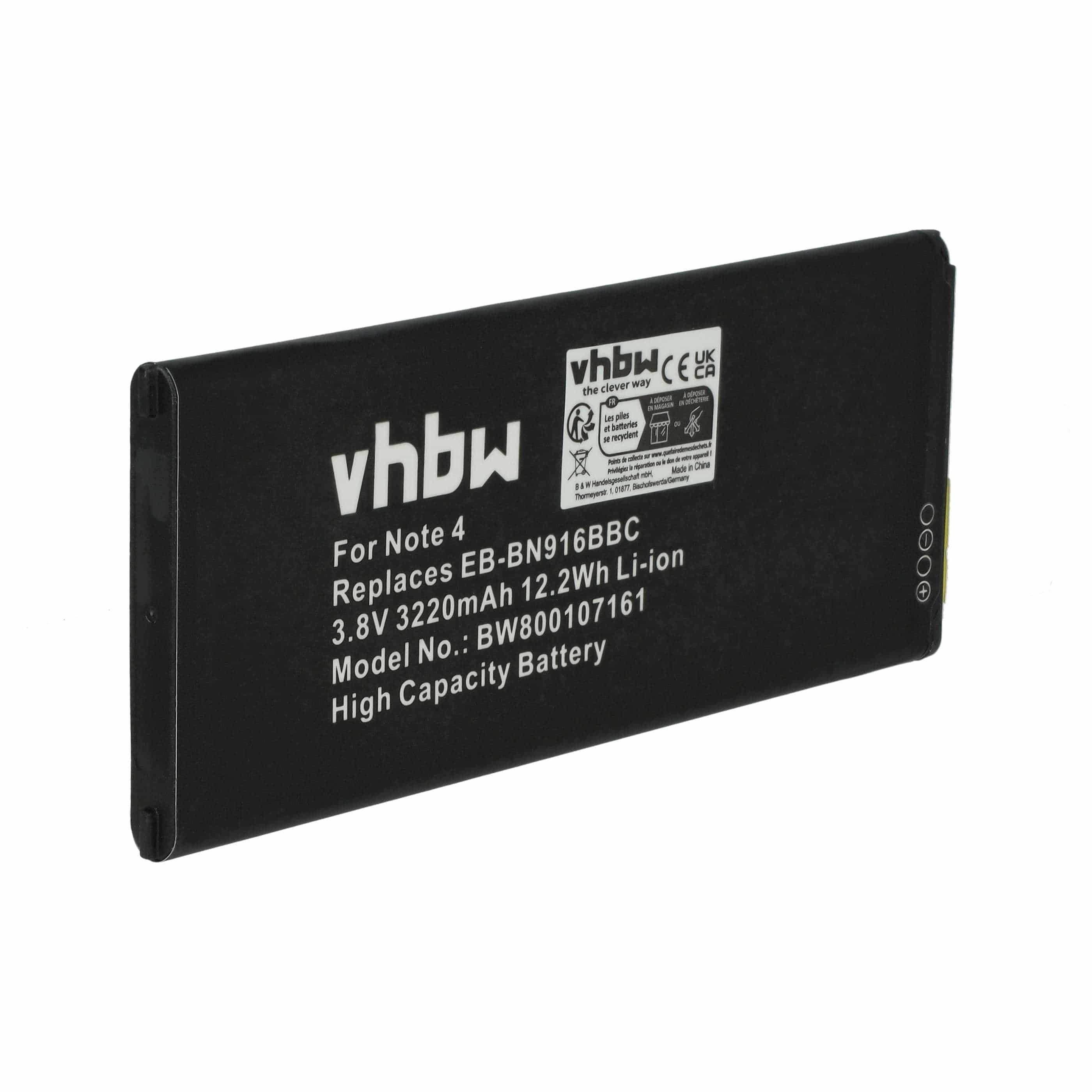 Akumulator do telefonu smartfona zamiennik Samsung EB-BN910BBK, EB-BN910BBE - 3220 mAh 3,85 V Li-Ion