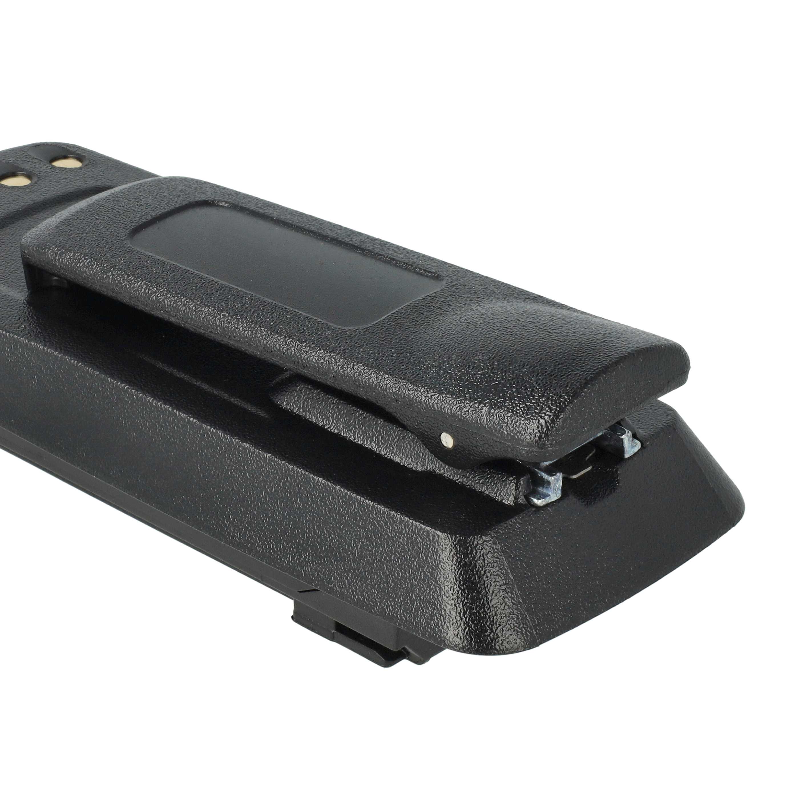 Radio 10x Battery replaces Motorola NNTN4066, PMNN4065, NNTN4077, NNTN4103 - 2600 mAh 7.4 V Li-Ion + Belt Clip