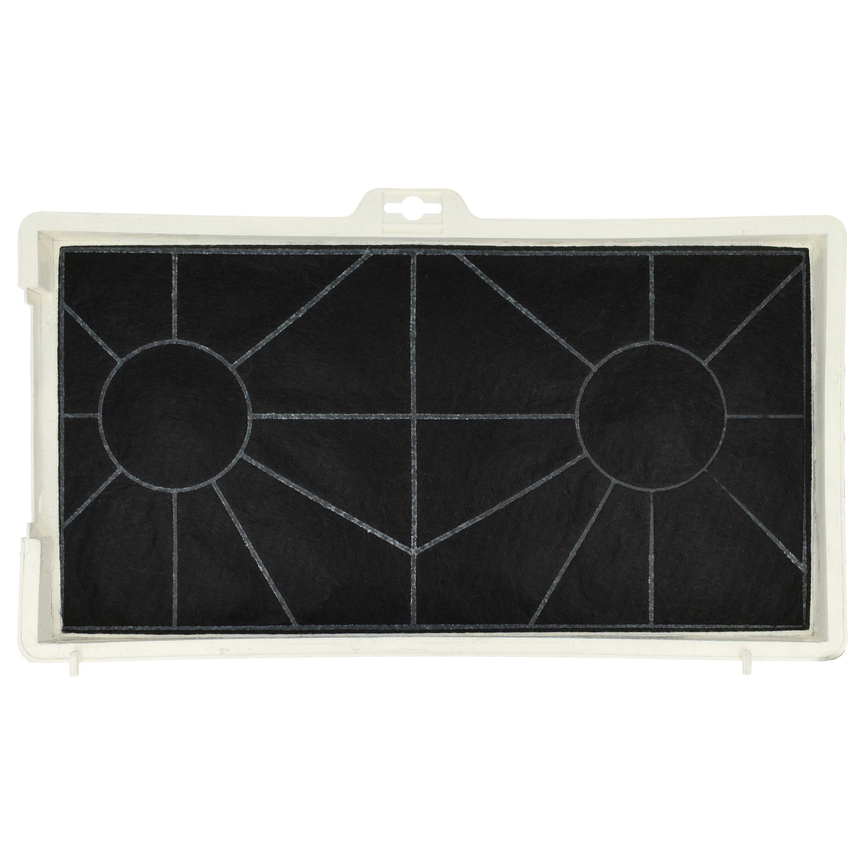 4x Filtres à charbon actif remplace Balay 461422 / 00461422 pour hotte Bosch + bague de fixation