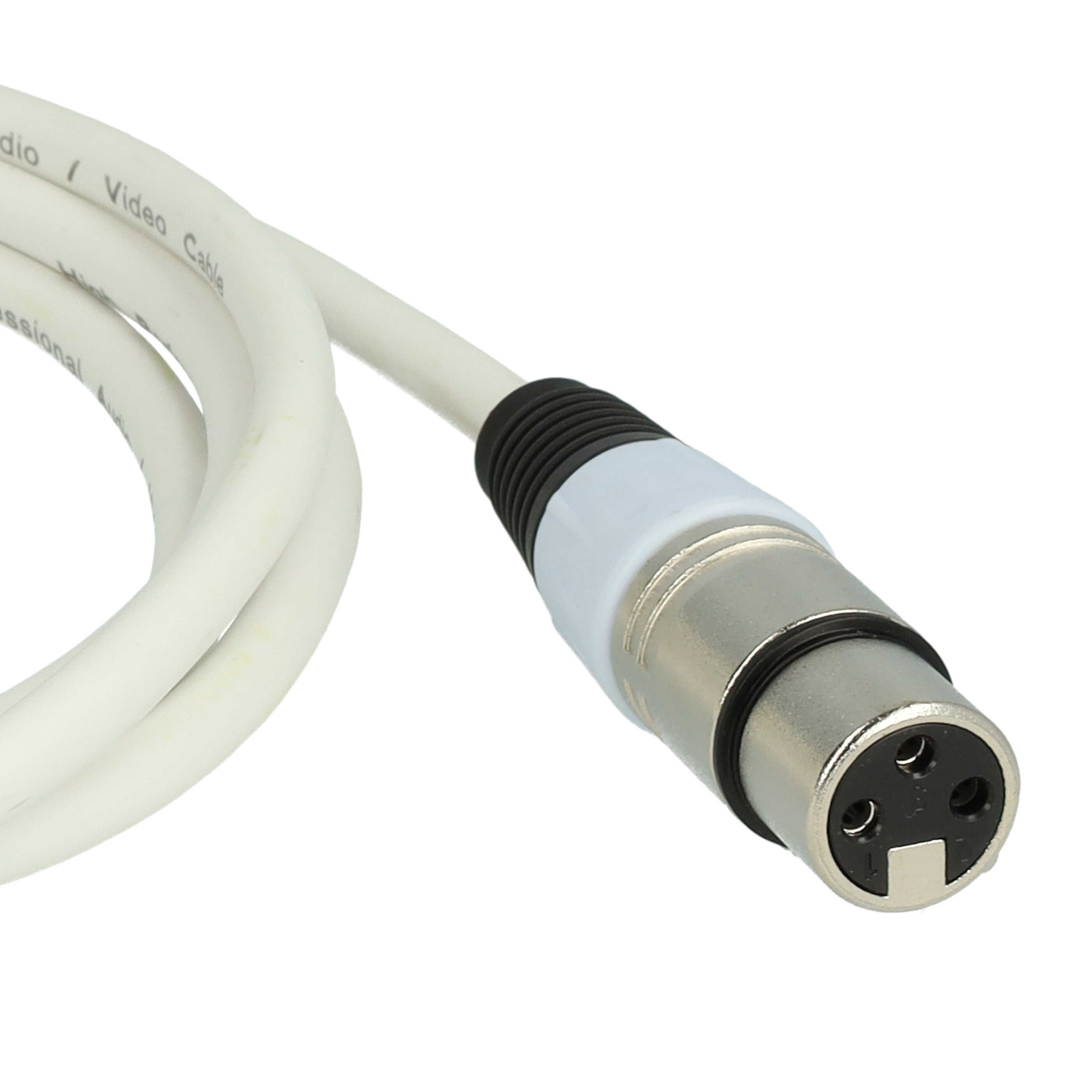 vhbw DMX Cable XLR Male Plug to XLR Female Socket compatible with Spotlights, Stage Lighting, Party Lights - 3