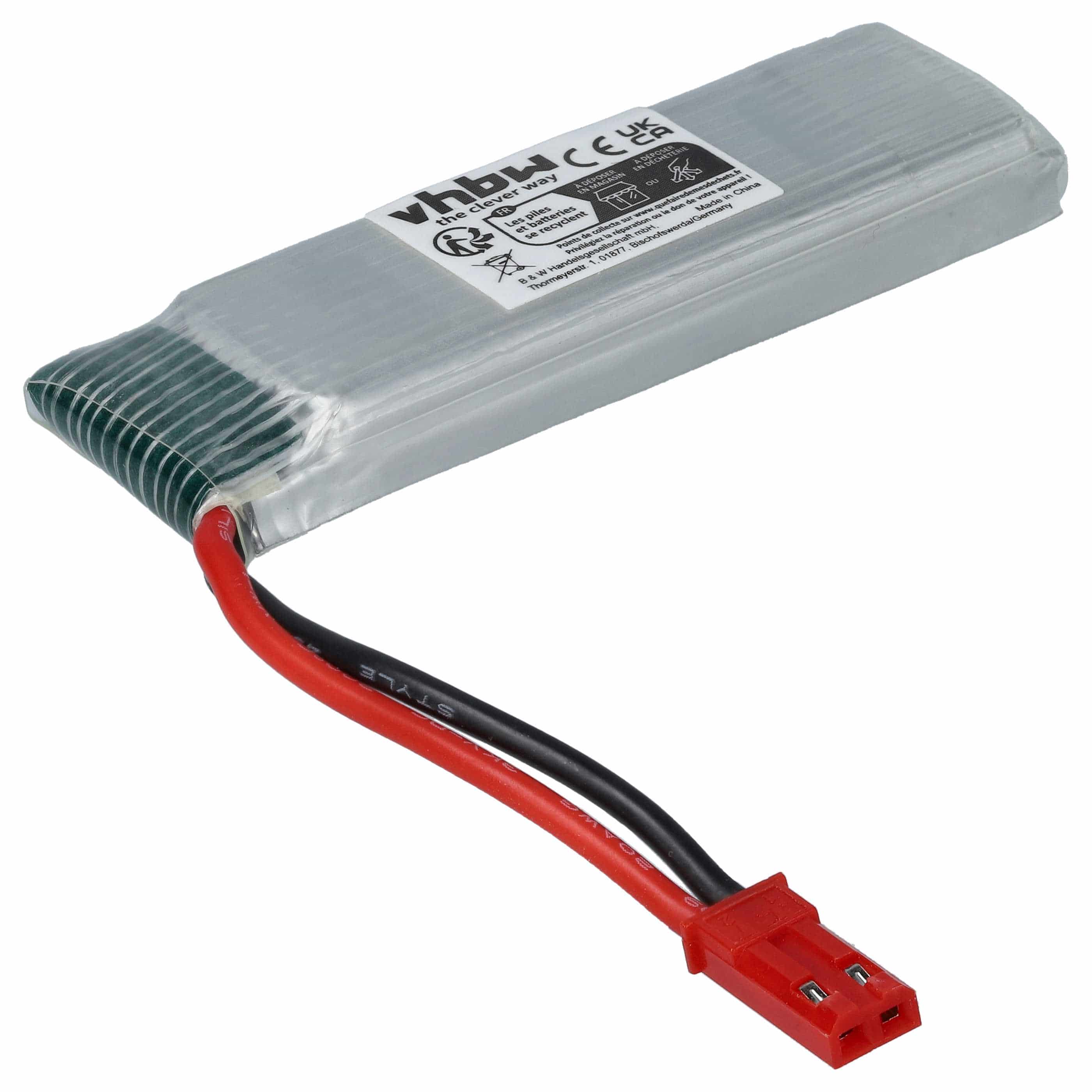 Drohnen-Akku passend für UDI U818A Quadrocopter - 500mAh 3,7V Li-Ion