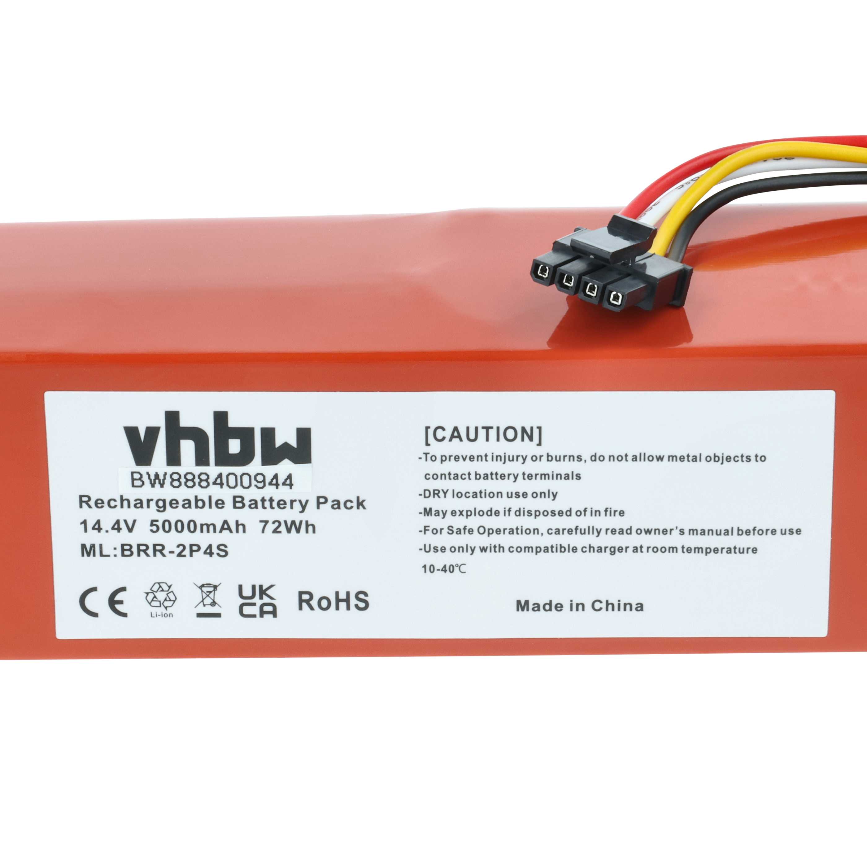 Batterie remplace Xiaomi 400-900-1755 Ruby_S pour robot aspirateur Dreame - 5000mAh 14,4V Li-ion