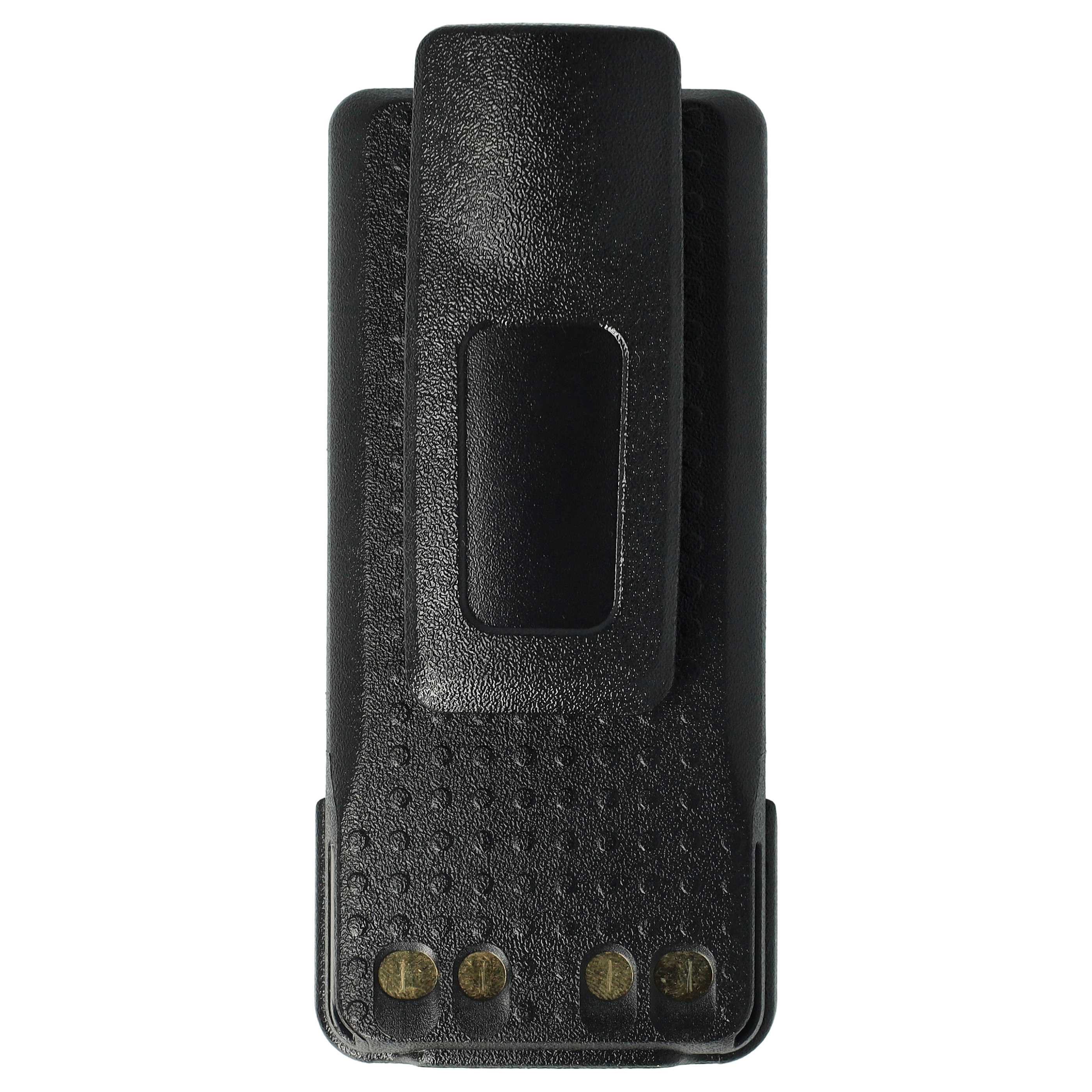 Radio 10x Battery replaces Motorola PMNN4406, PMNN4406BR, PMNN4409 - 2600 mAh 7.4 V Li-Ion + Belt Clip