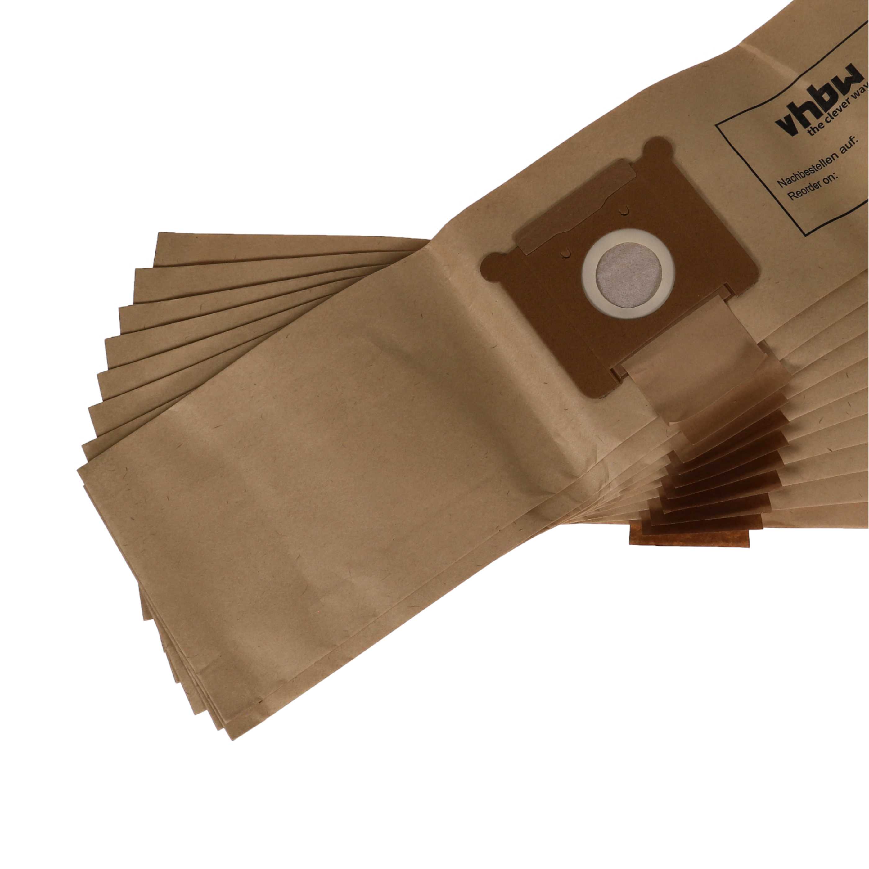 20x Sac remplace Fakir 2204805, 2601805, 3288810, 3270805 pour aspirateur Hako - papier