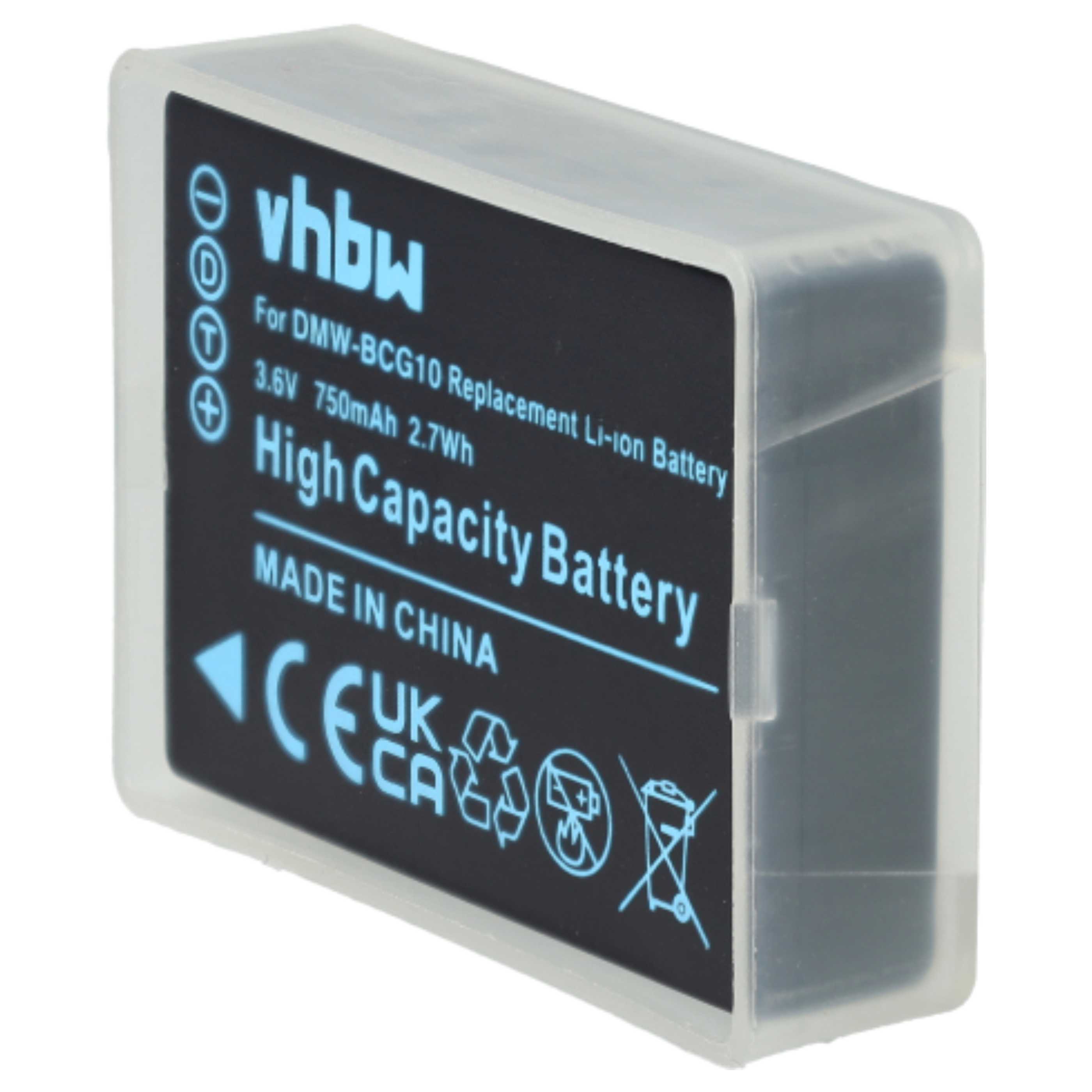 3x Battery replaces Leica BP-DC7, BP-DC7E - 750mAh, 3.6V, Li-Ion