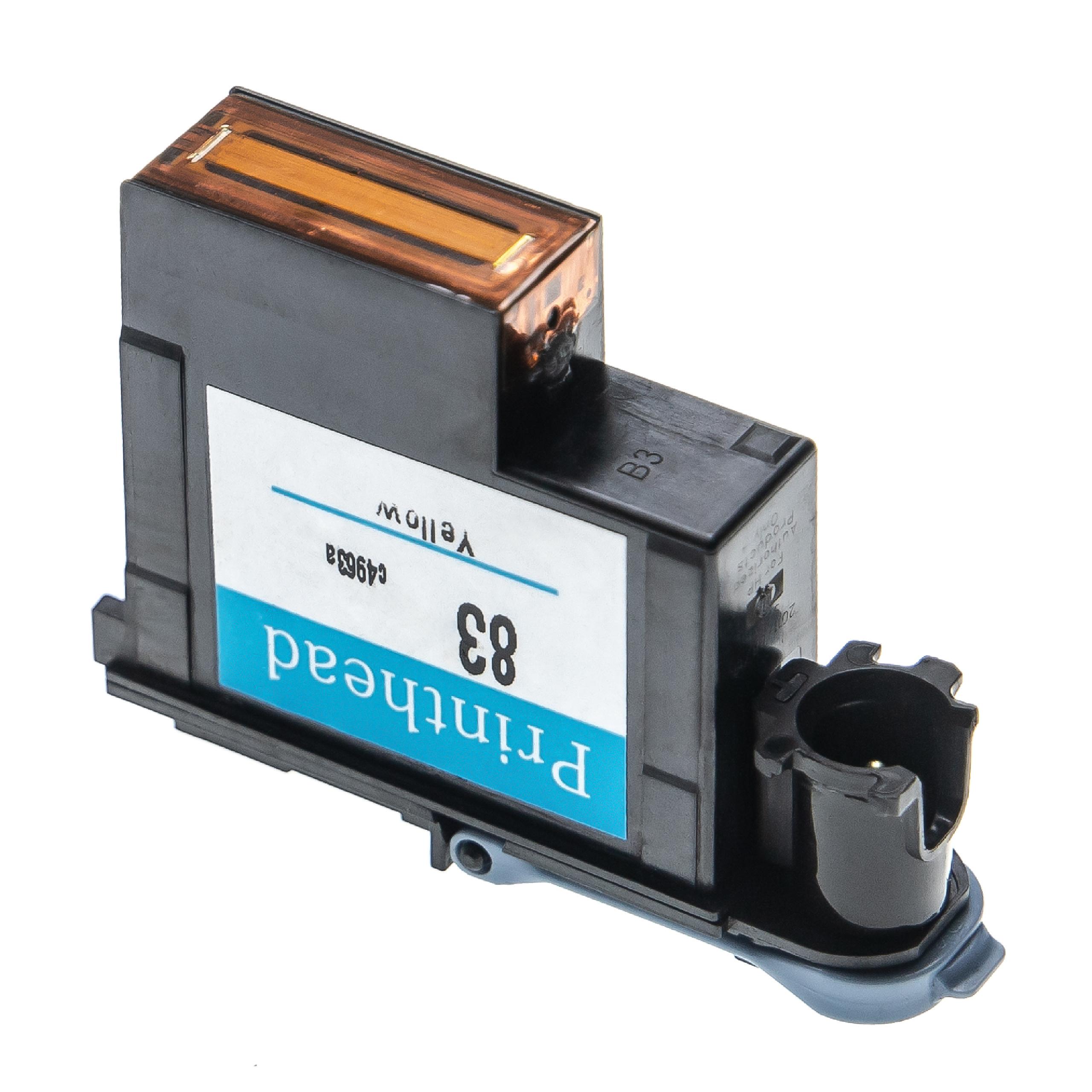 Printhead for HP DesignJet HP C4963A Printer - 13 ml, yellow, 6 cm wide, Refurbished, With Cleaner