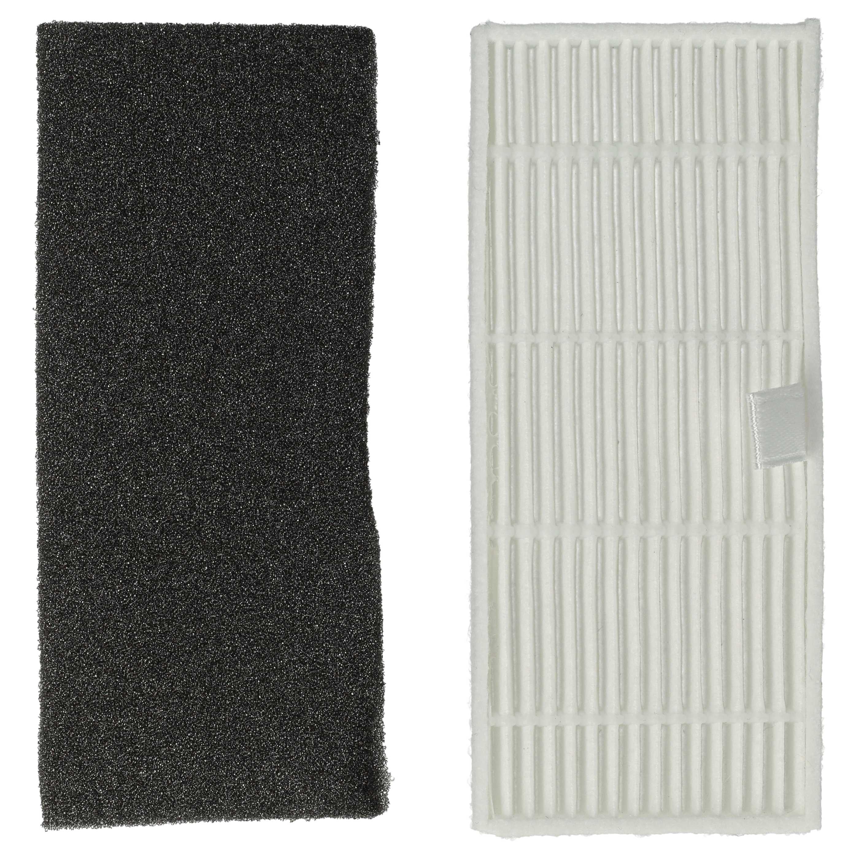 Lot de 6x filtres filtre mousse, filtre particules fines pour aspirateur robot Proscenic M8 Pro