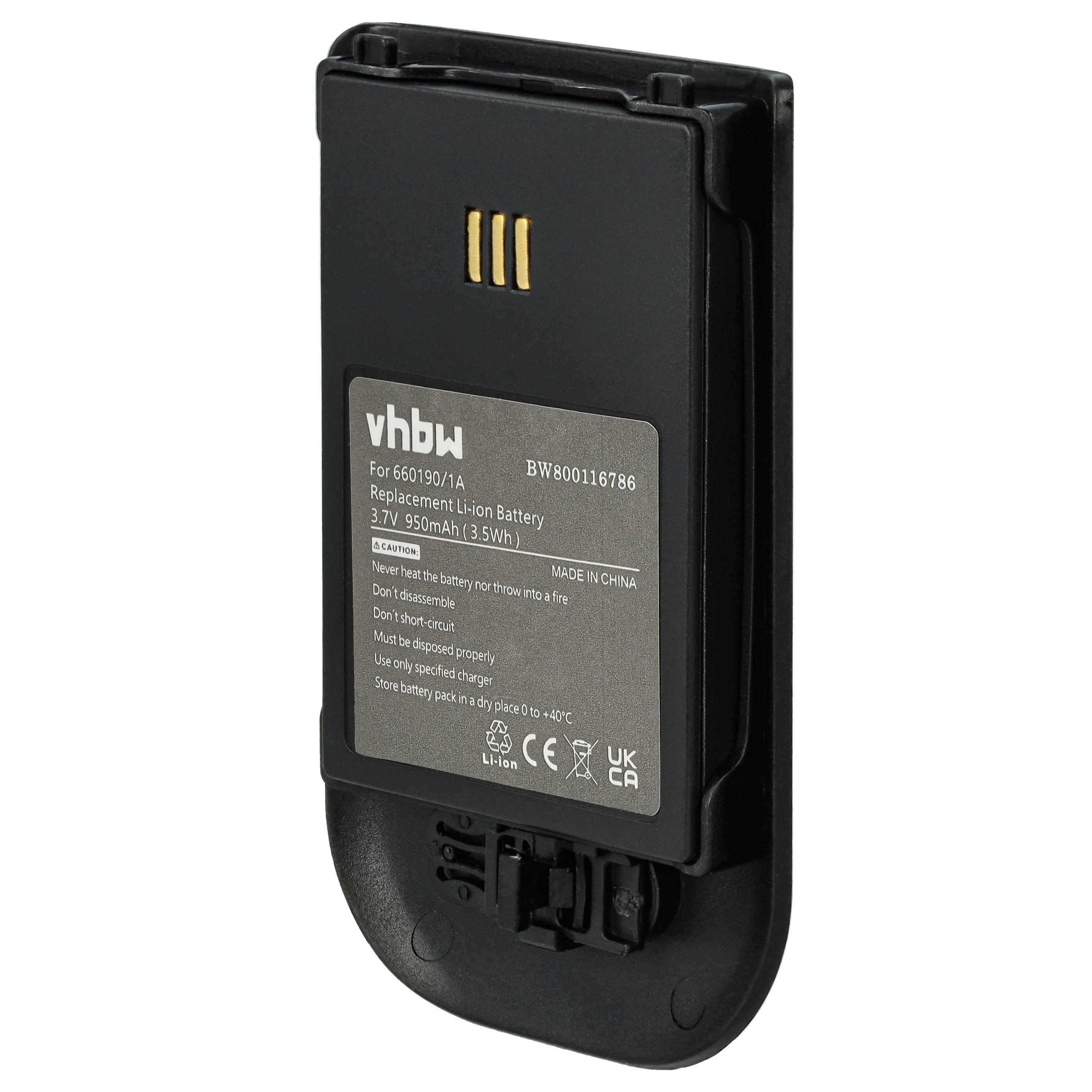 3x Batteries remplace Alcatel 3BN78404AA pour téléphone Ericsson - 930mAh 3,7V Li-ion