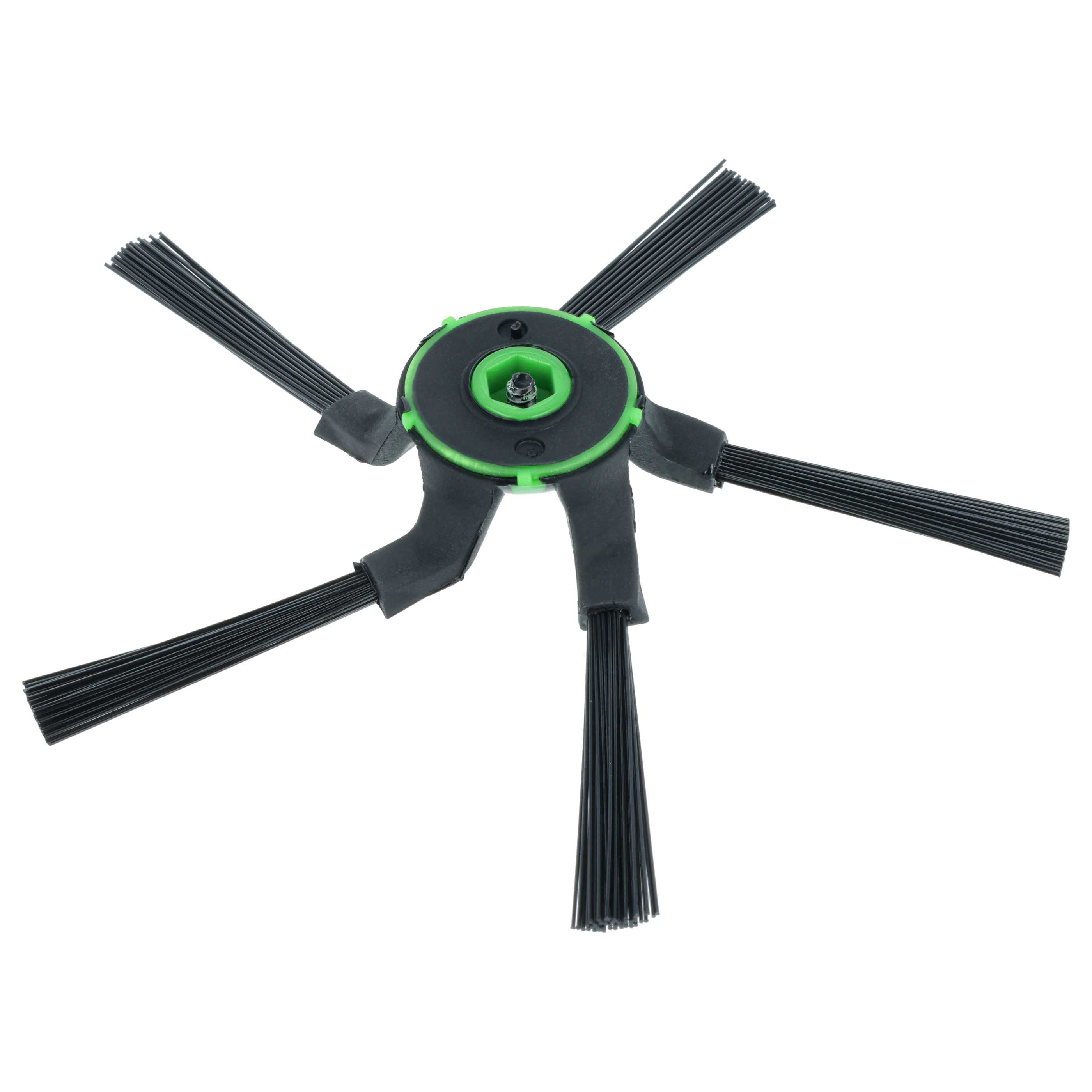 3x Side Brush suitable for iRobot Roomba s9, s9 Plus, 9150, 9550 Robot Vacuum Cleaner - 5-armed, black, green