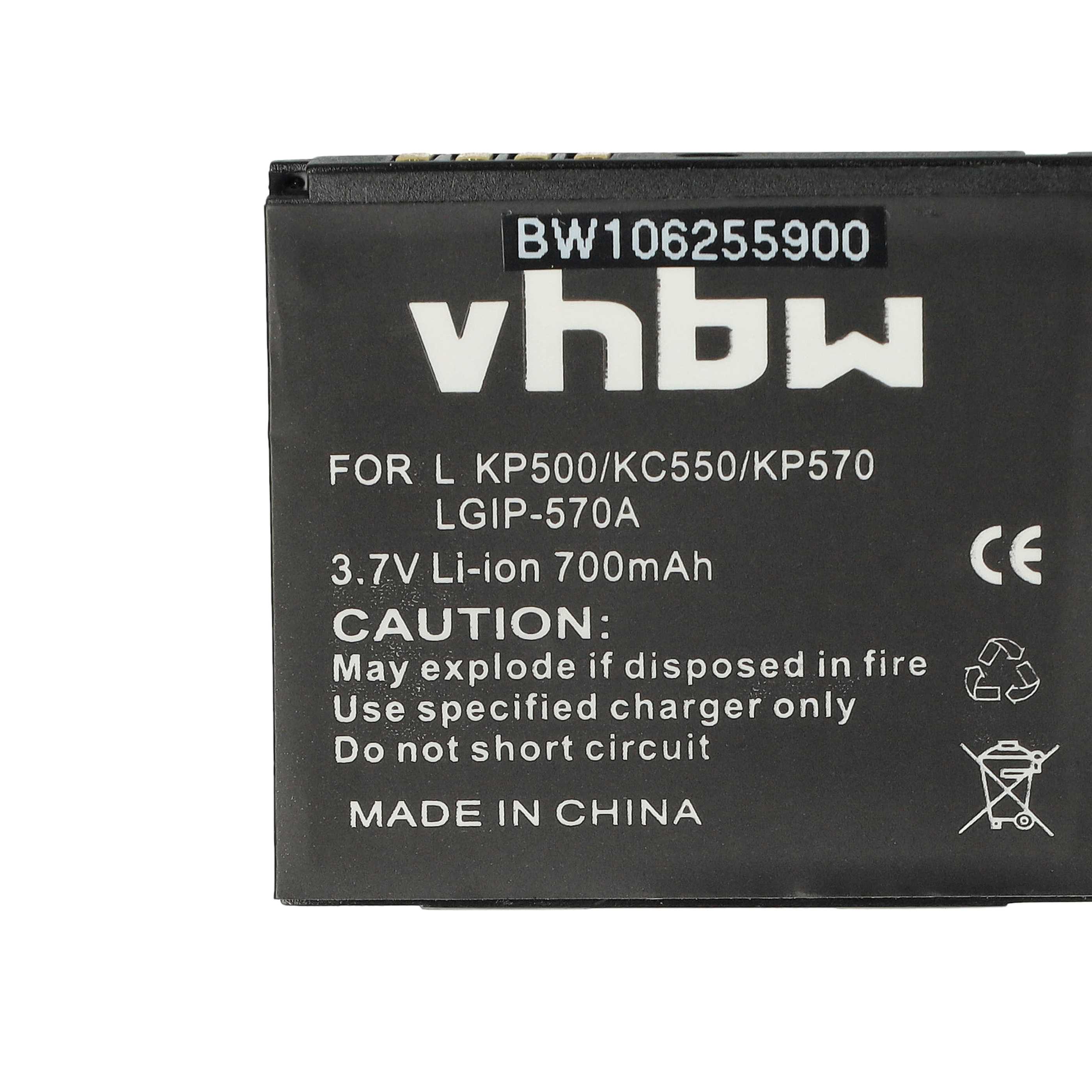 Mobile Phone Battery Replacement for LG IP-570A - 700 mAh 3.7 V Li-Ion