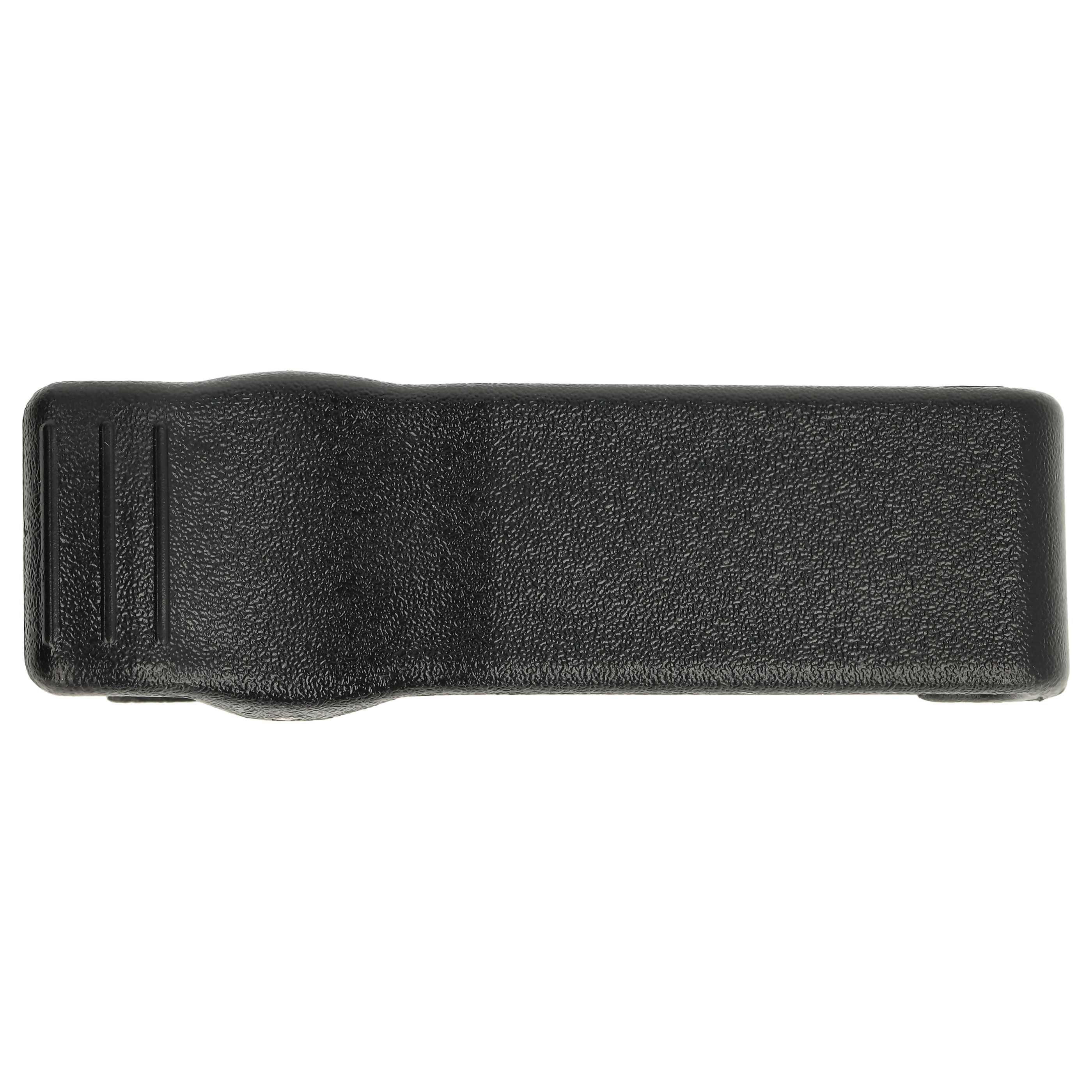 Belt Clip as Replacement for Motorola HLN9724A Radio - Plastic, Black