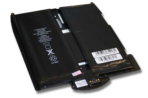 Batterie remplace Apple 616-0448, 616-0478, 969TA028H pour ordinateur portable - 5400mAh 3,75V Li-polymère