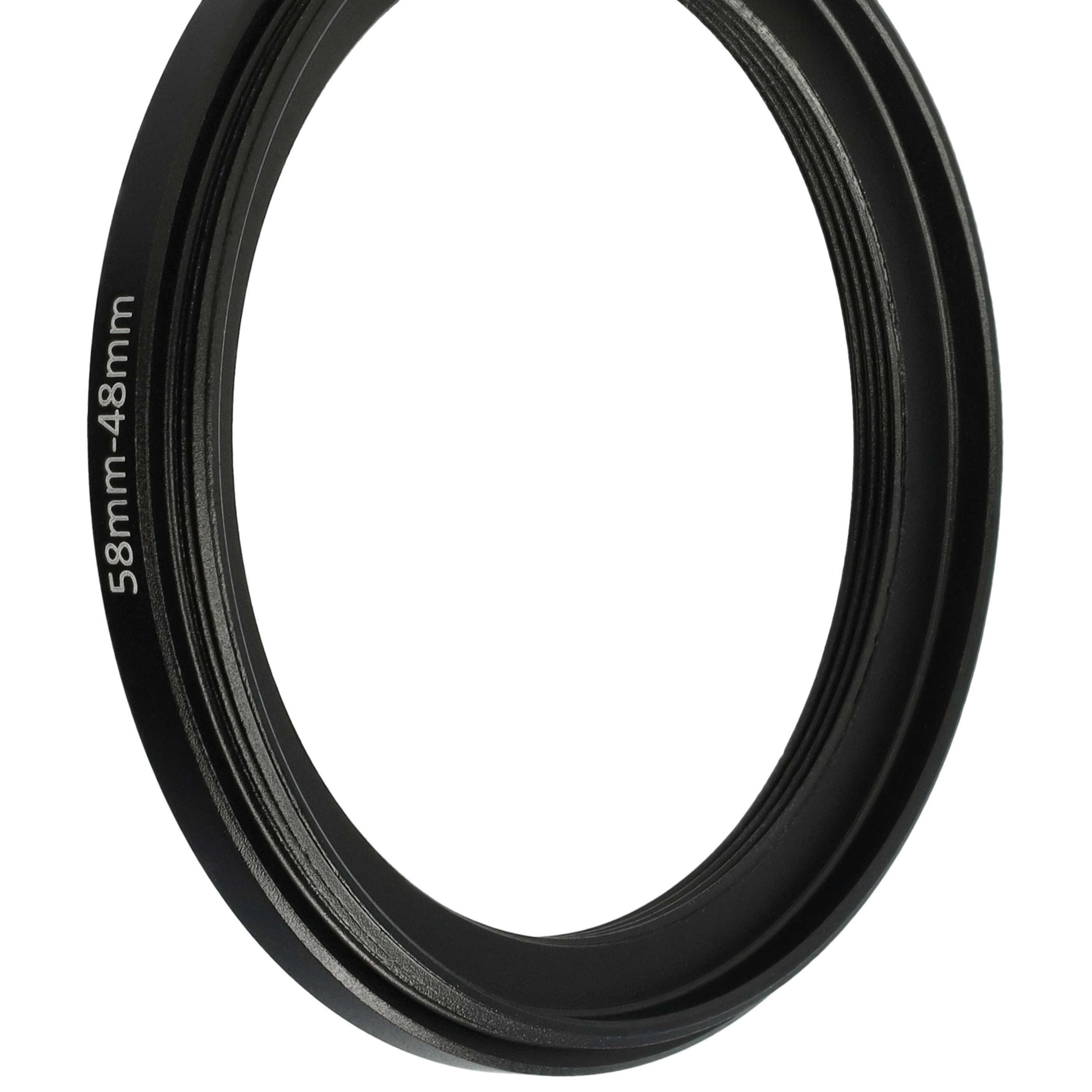 Step-Down Ring Adapter from 58 mm to 48 mm for various Camera Lenses