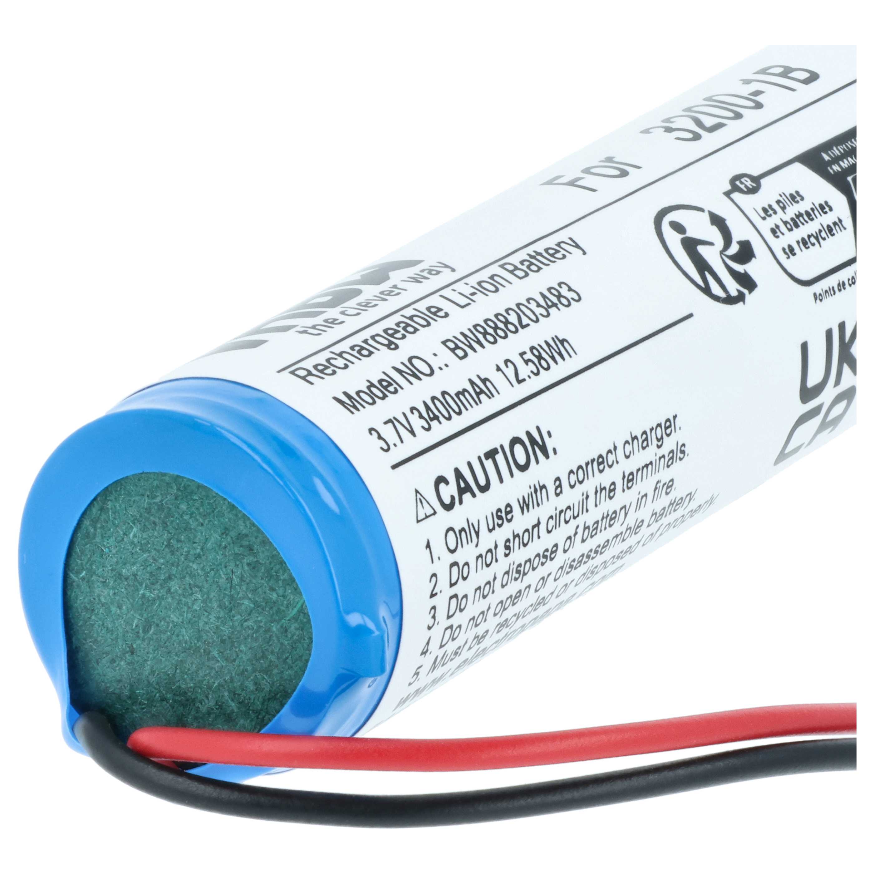 elektronische Leselupe-Akku als Ersatz für Eschenbach 3200-1B für Eschenbach - 3400mAh 3,7V Li-Ion