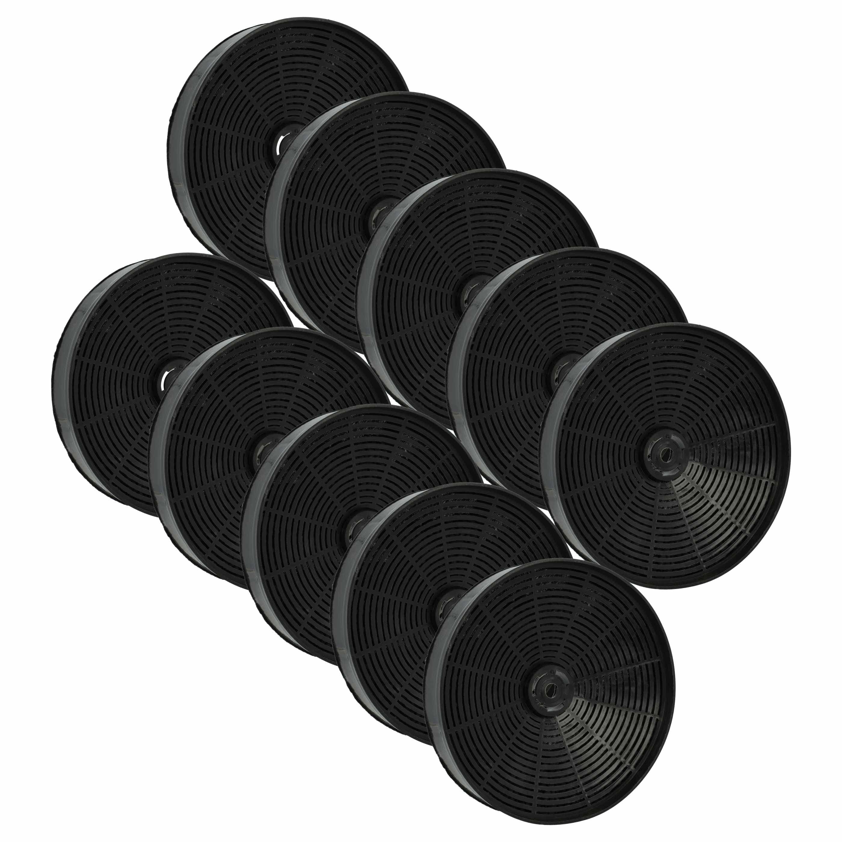 10x Filtres à charbon actif remplace 50290909006, 902979379, 50246307008 pour hotte Zanussi