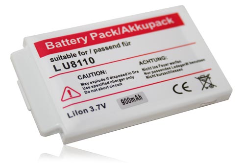 Batterie remplace LG BSL-42G pour téléphone portable - 900mAh, 3,7V, Li-ion