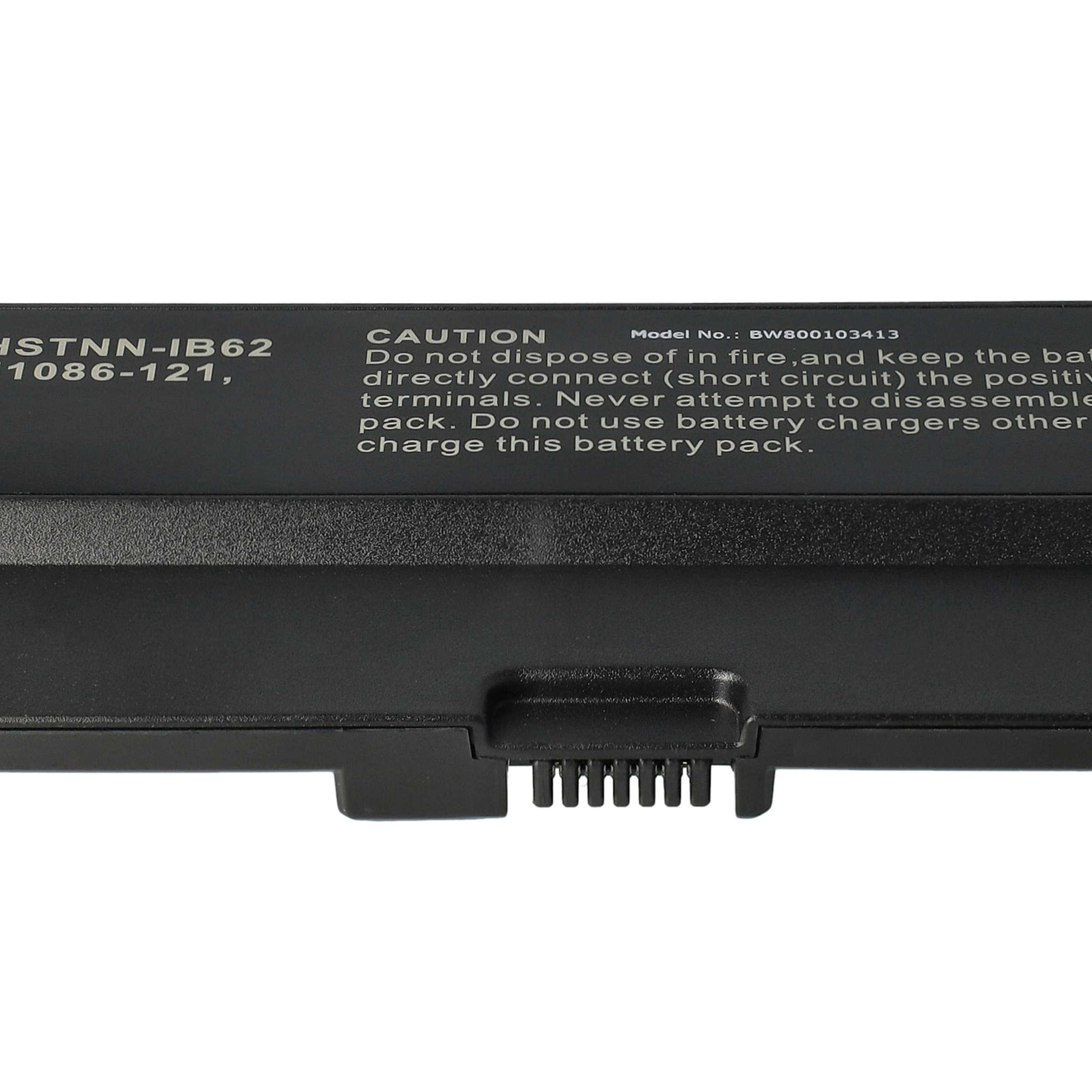 Batterie remplace HP 451086-001, 451085-141, 451085-661 pour ordinateur portable - 4400mAh 10,8V Li-ion, noir