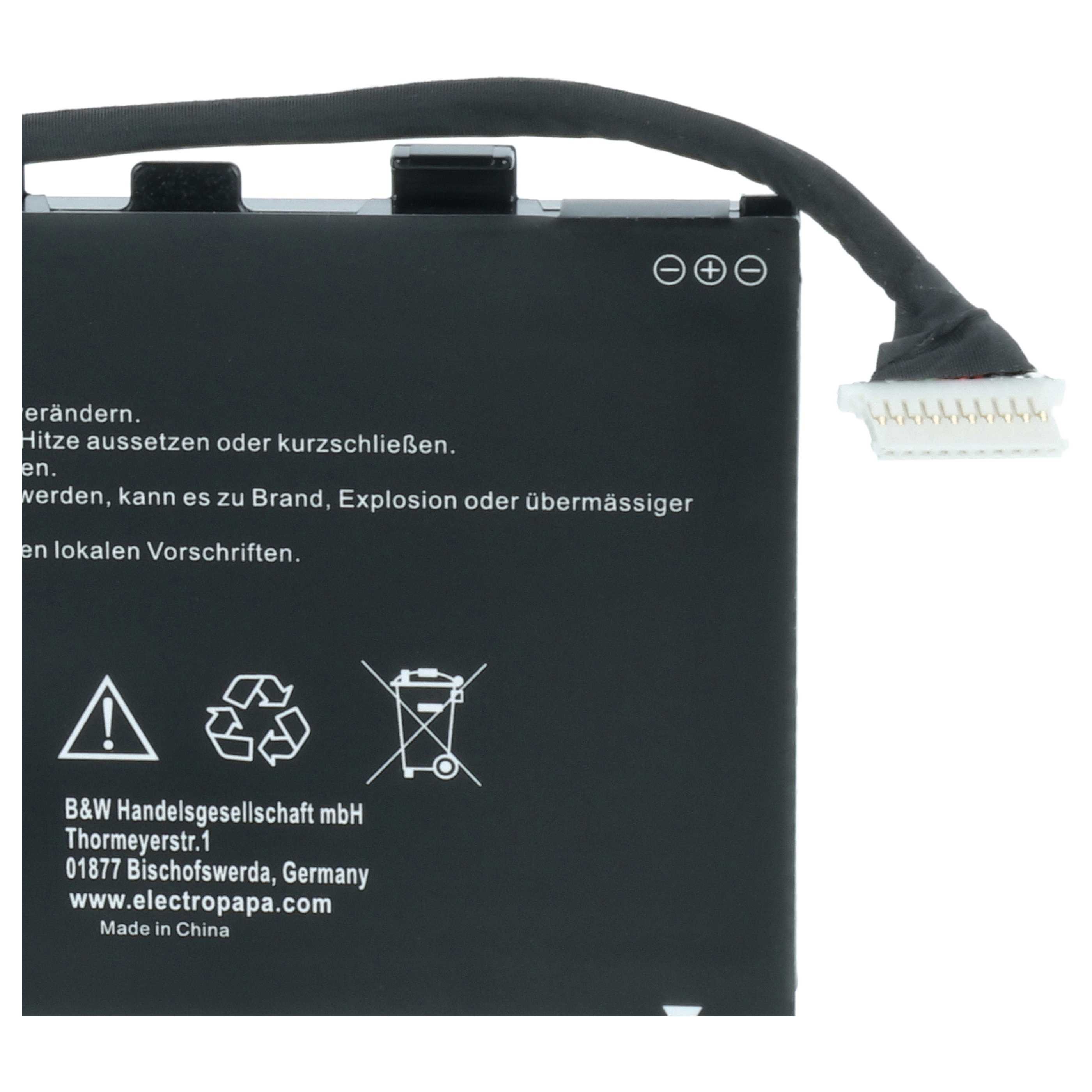 Akumulator do laptopa zamiennik HP 843536-541, 844201-850, 844201-855 - 3600 mAh 11,55 V Li-Ion, czarny