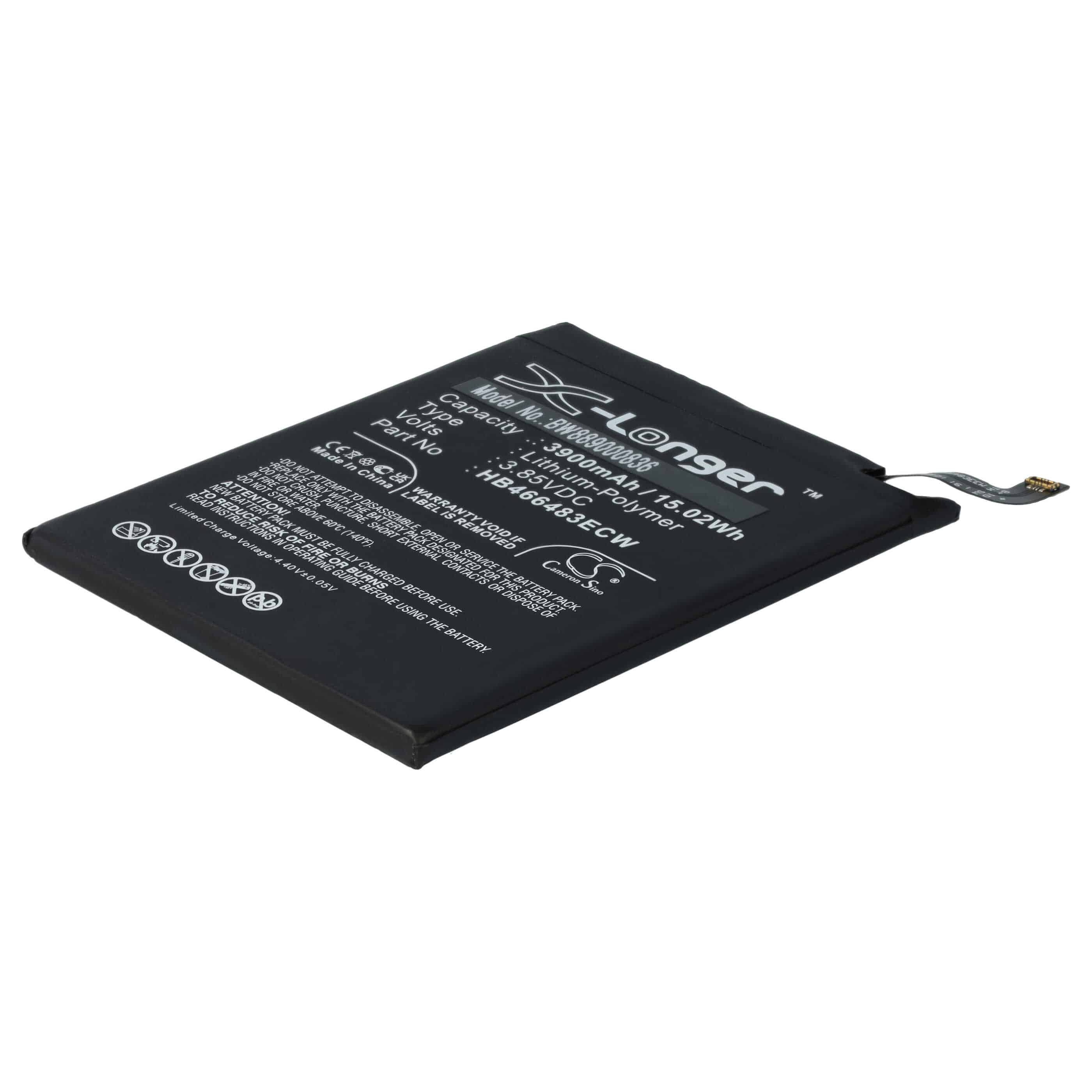 Akku als Ersatz für Huawei HB466483ECW - 3900mAh 3,85V Li-Polymer